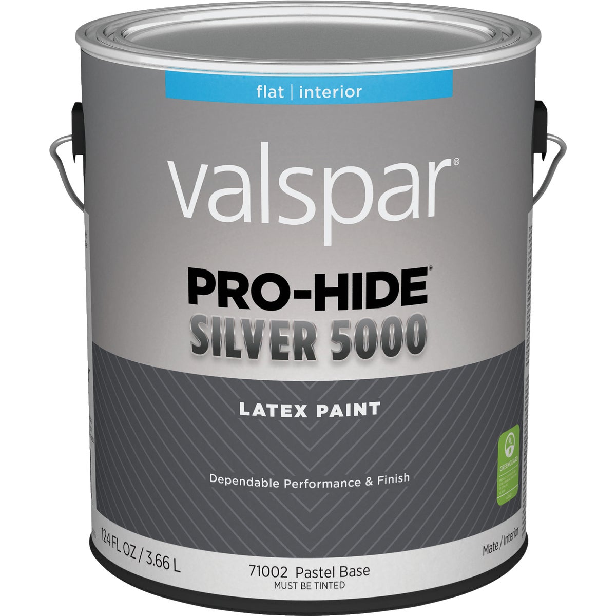 Valspar Pro-Hide Silver 5000 Latex Flat Interior Wall Paint, Pastel Base, 1 Gal.