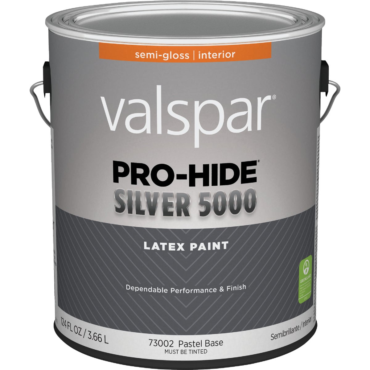 Valspar Pro-Hide Silver 5000 Latex Semi-Gloss Interior Wall Paint, Pastel Base, 1 Gal.