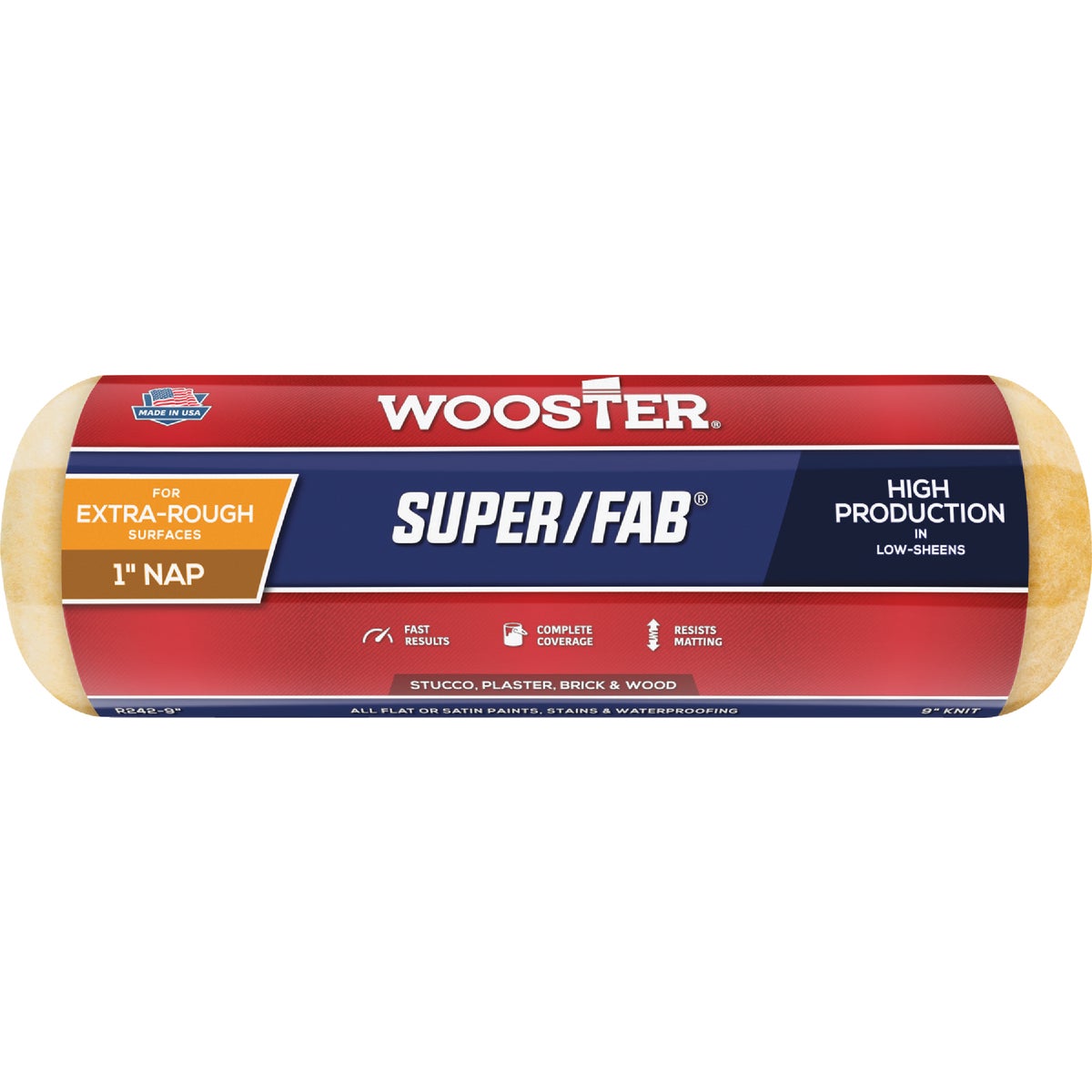 Wooster Super/Fab 9 In. x 1 In. Knit Fabric Roller Cover