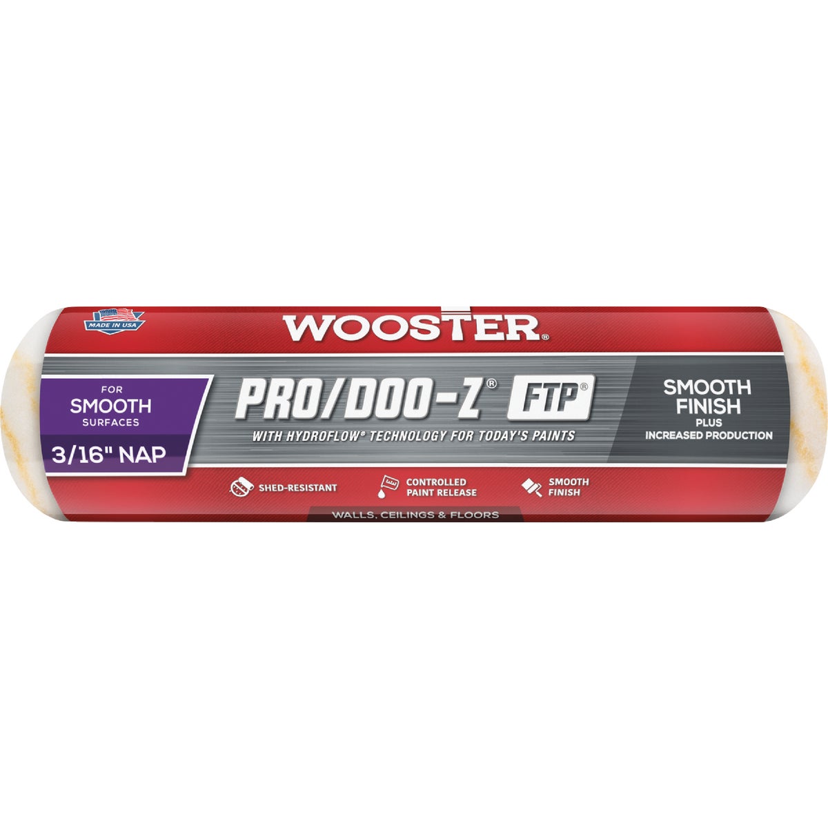 Wooster Pro/Doo-Z FTP 9 In. x 3/16 In. Woven Fabric Roller Cover