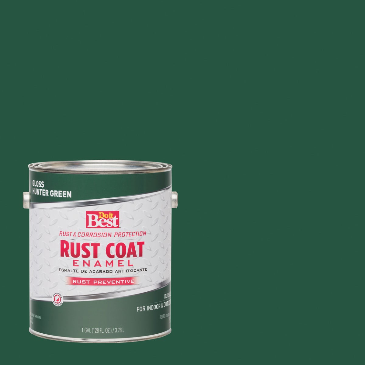 Do it Best Rust Coat Oil-Based Gloss Enamel, Hunter Green, 1 Gal.