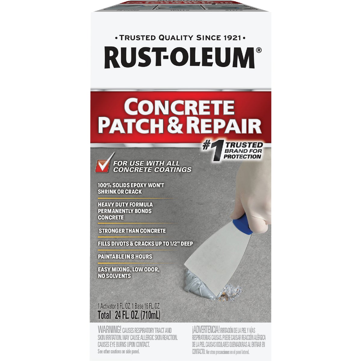 Rust-Oleum Concrete Patch & Repair Kit, Gray, 24 Oz.