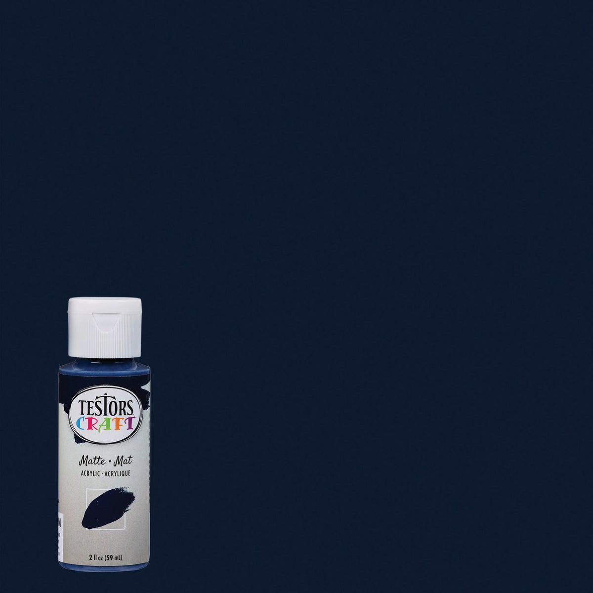 Testors 2 Oz. Acrylic Matte Craft Paint, Navy Blue