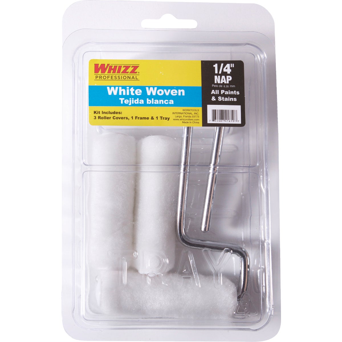 Whizz 3 In. x 1/4 In. Woven Trim Roller Kit
