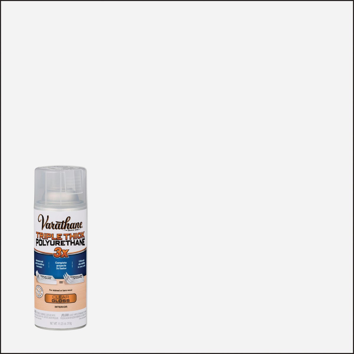 Varathane Triple Thick Gloss Clear Spray Polyurethane, 11.25 Oz.