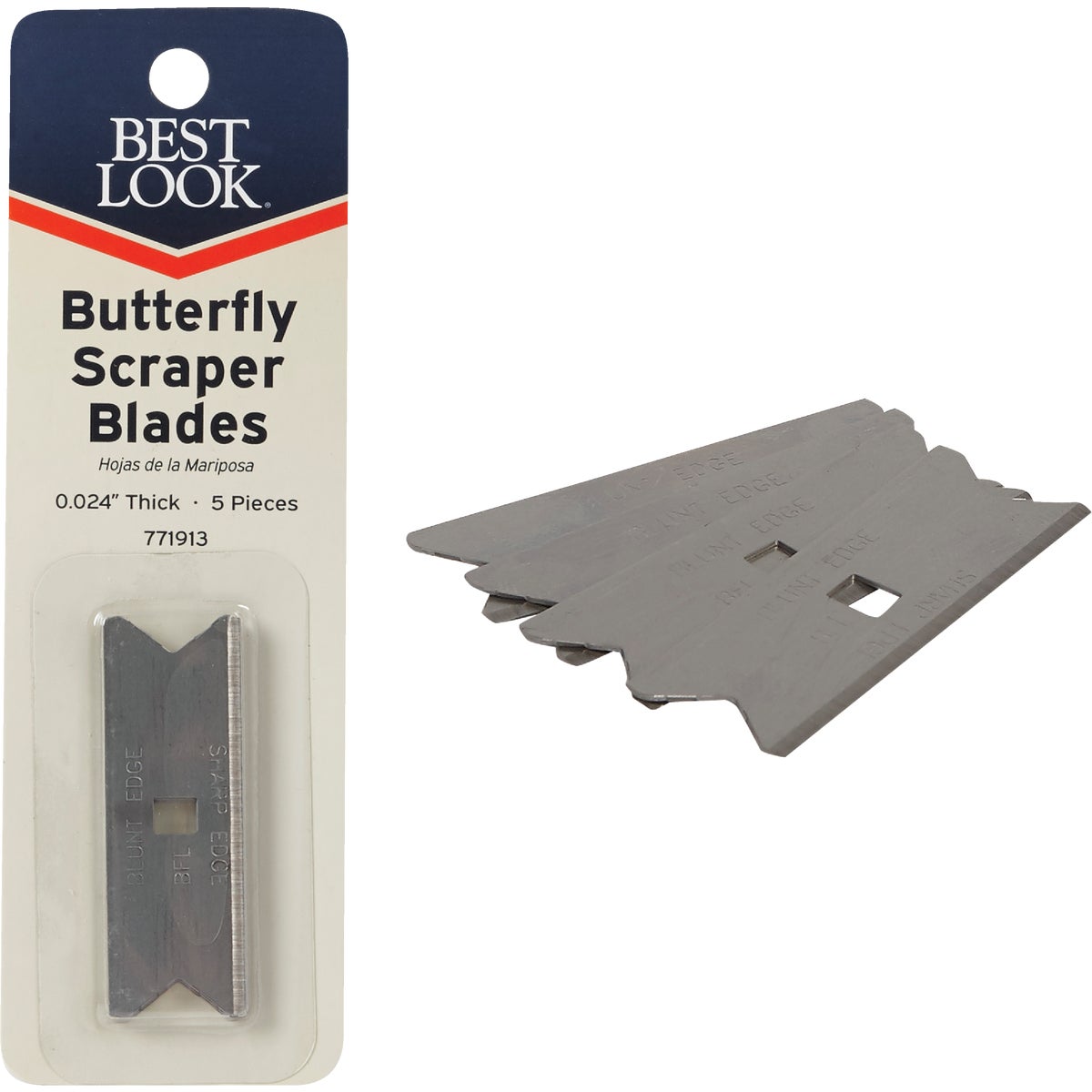 Best Look Butterfly Replacement Scraper Blade (5-Pack)