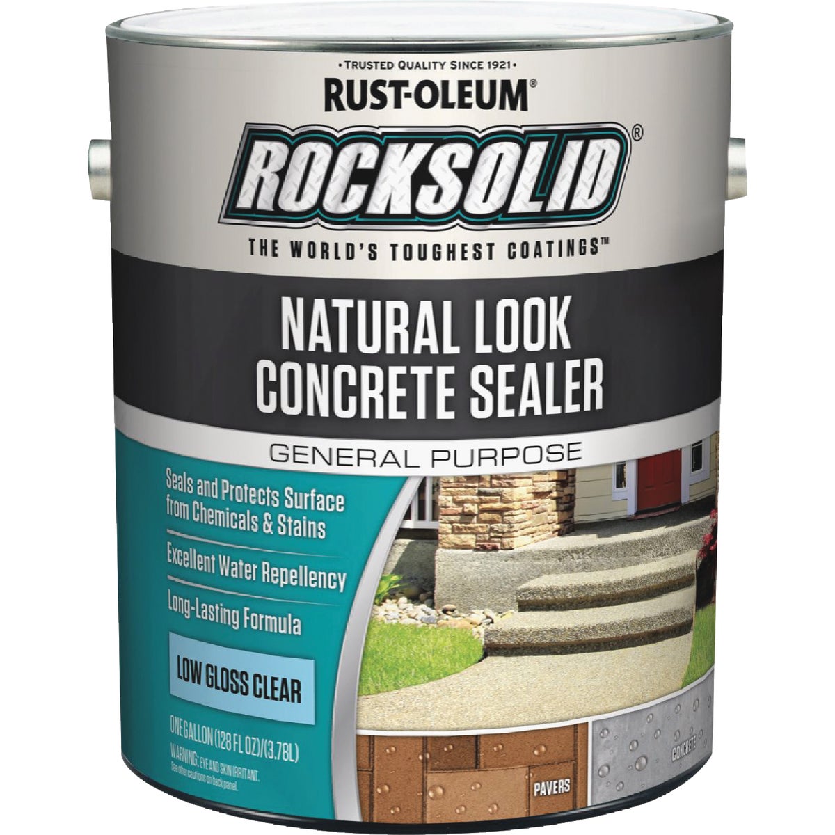 Rust-Oleum RockSolid Natural Look Concrete Sealer, 1 Gal., Clear