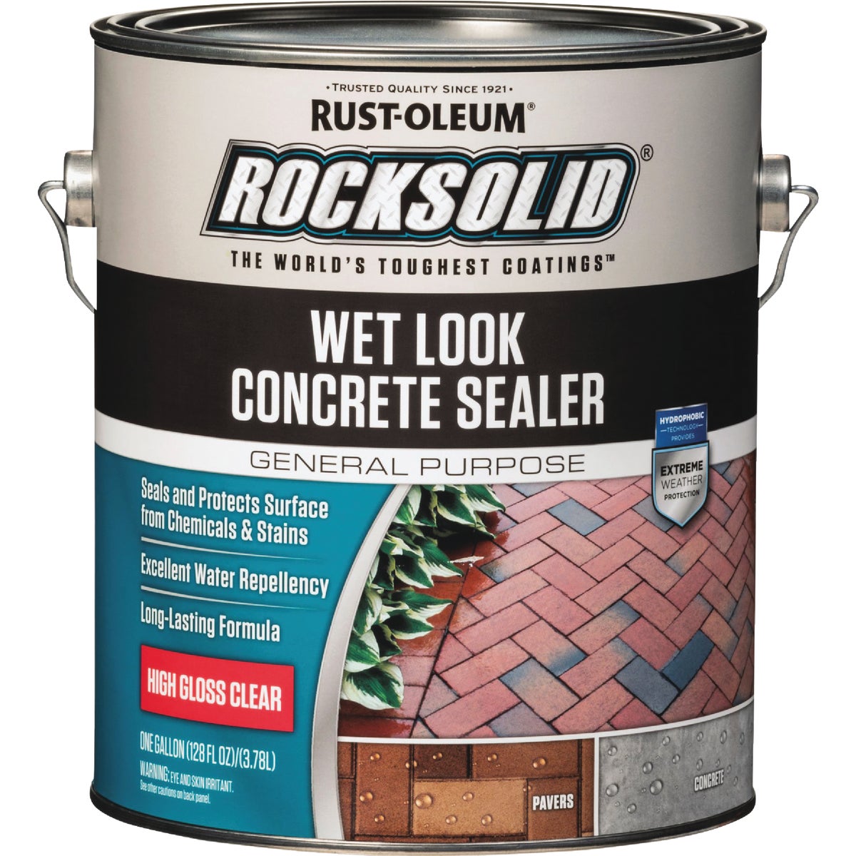 Rust-Oleum RockSolid Wet Look Concrete Sealer, 1 Gal., Clear