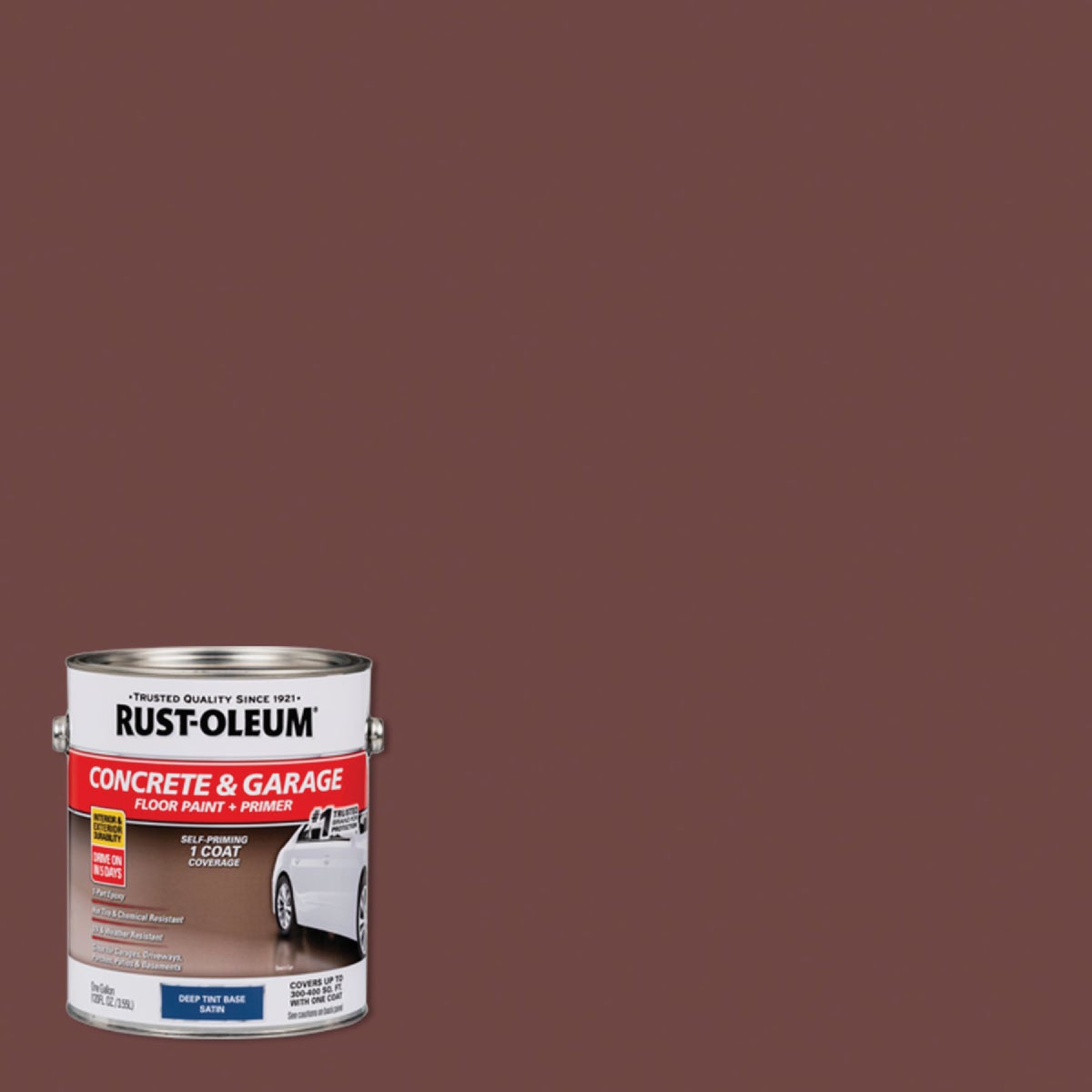 Rust-Oleum Concrete & Garage Floor Paint & Primer, 1 Gal., Deep Base