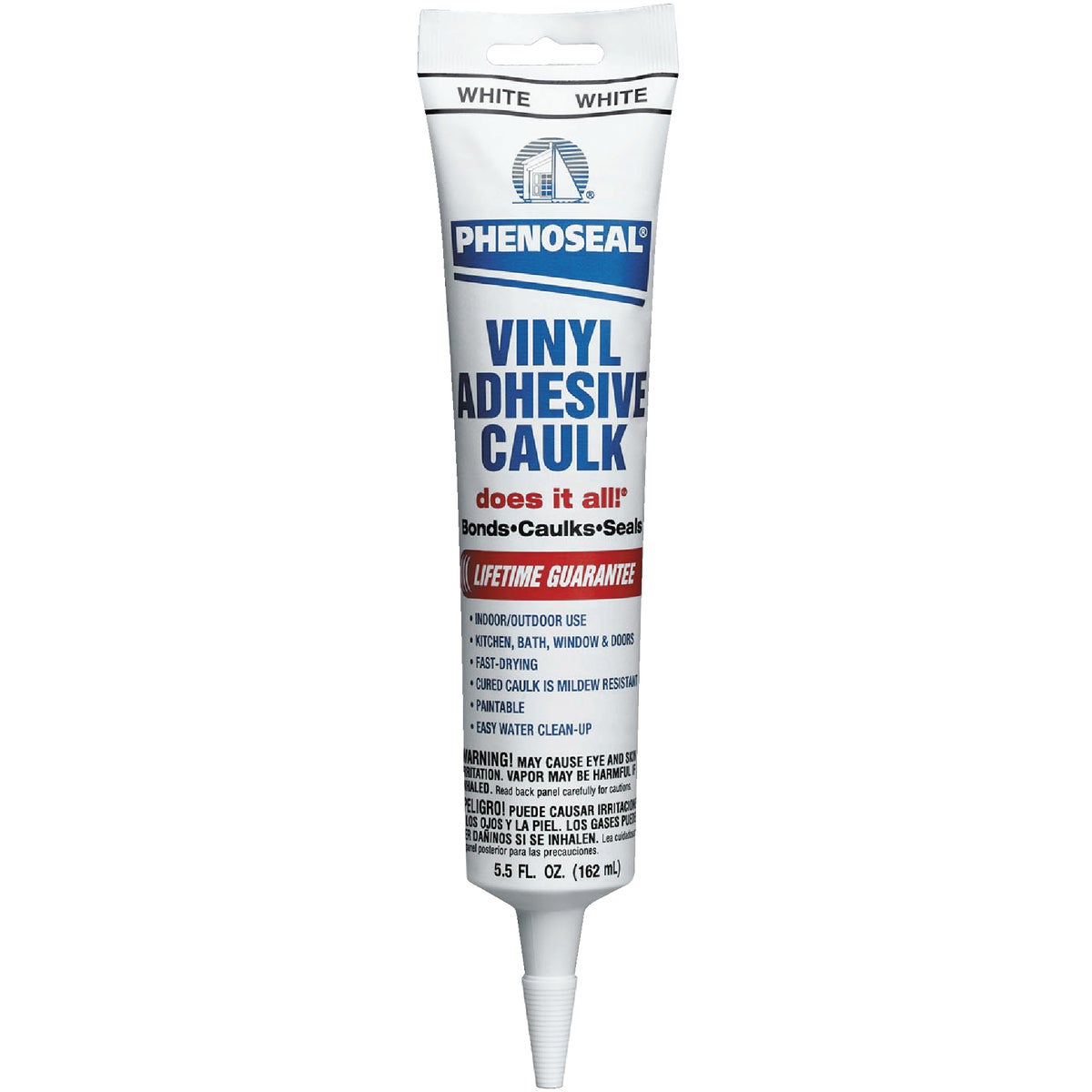 6OZ WHT VNYL ADHSV CAULK