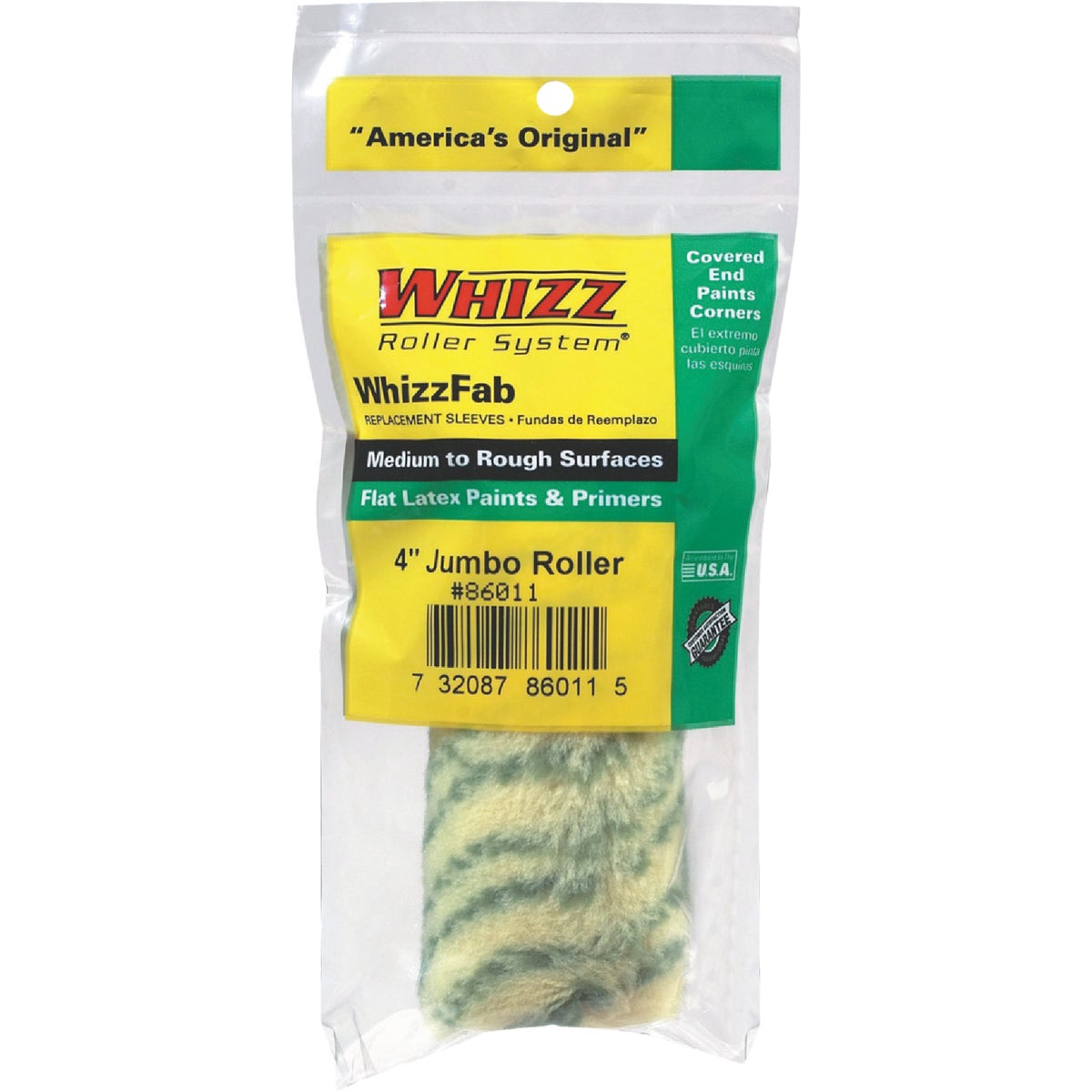 WhizzFab 4 In. x 1/2 In. Polyamide Fabric Jumbo Roller Cover