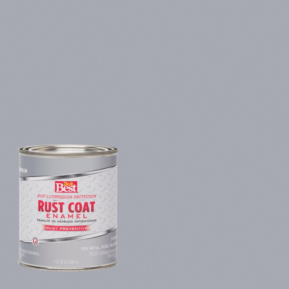 Do it Best Rust Coat Oil-Based Gloss Enamel, Aluminum, 1 Qt.