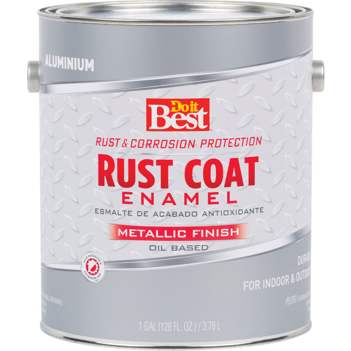 Do it Best Rust Coat Oil-Based Gloss Enamel, Aluminum, 1 Gal.