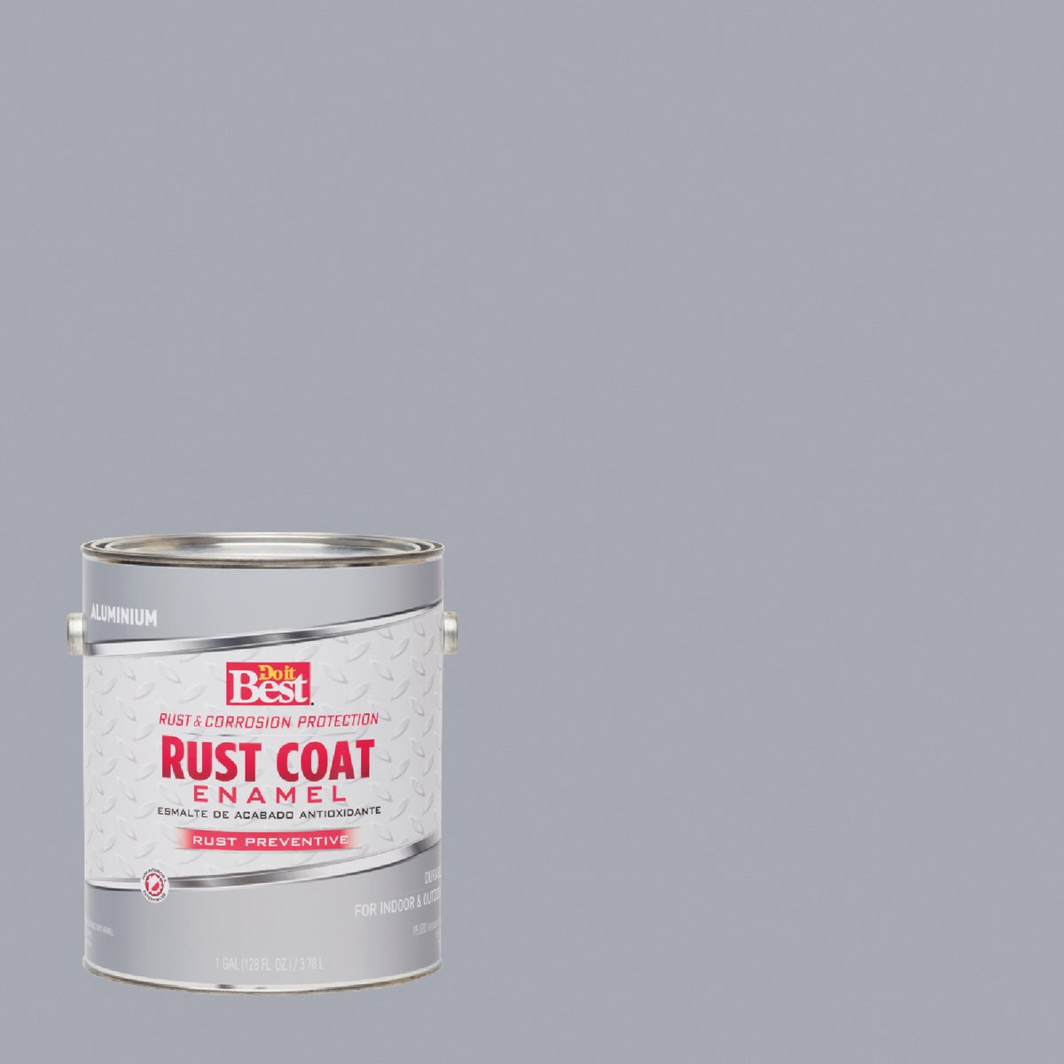 Do it Best Rust Coat Oil-Based Gloss Enamel, Aluminum, 1 Gal.