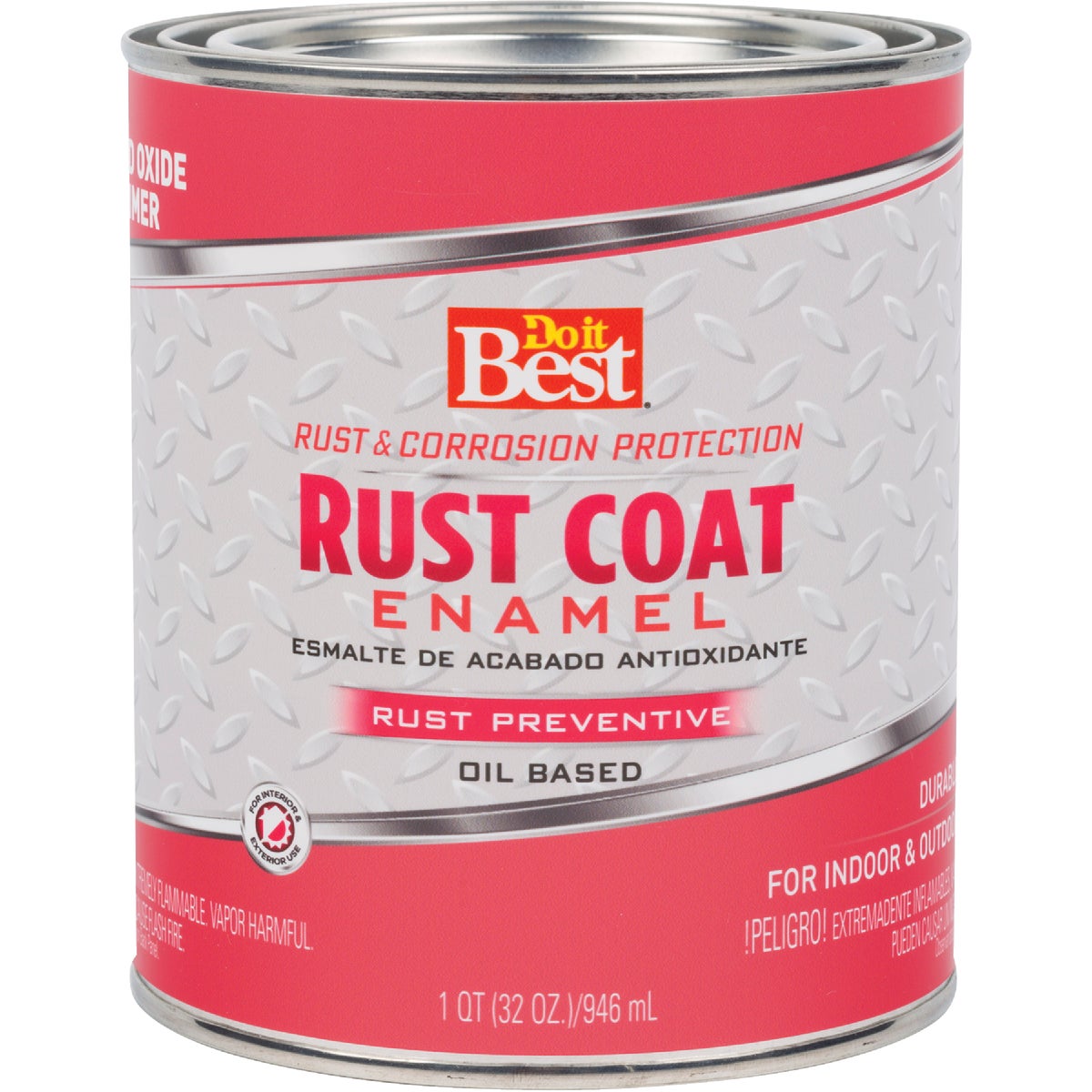 Do it Best Rust Coat Enamel Primer, Red Oxide, 1 Qt.