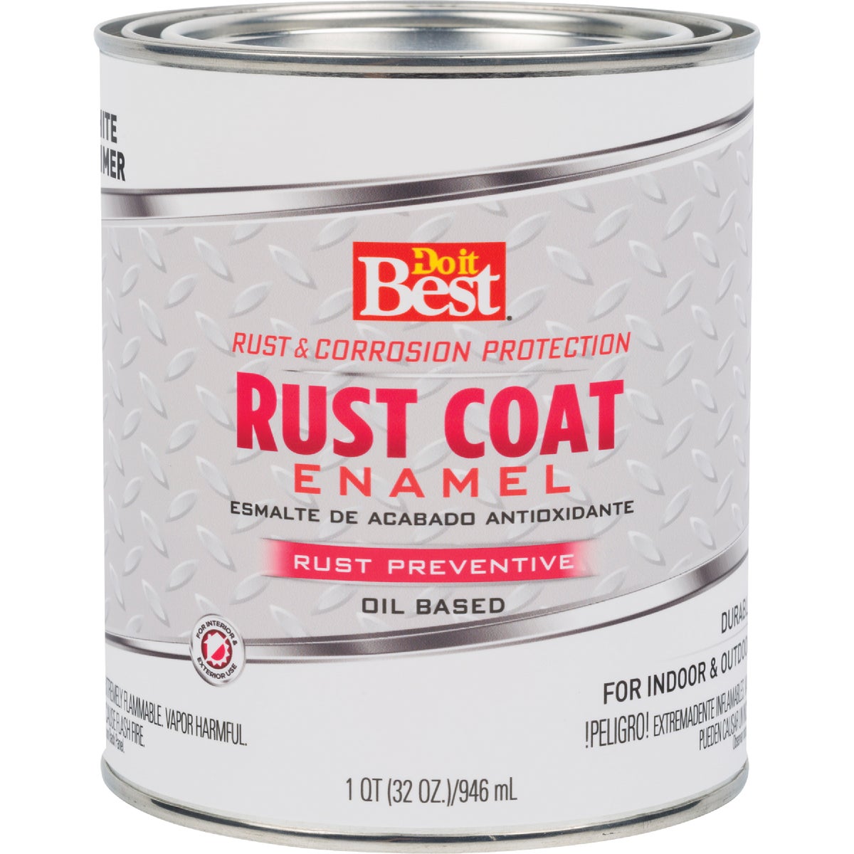Do it Best Rust Coat Enamel Primer, White, 1 Qt.