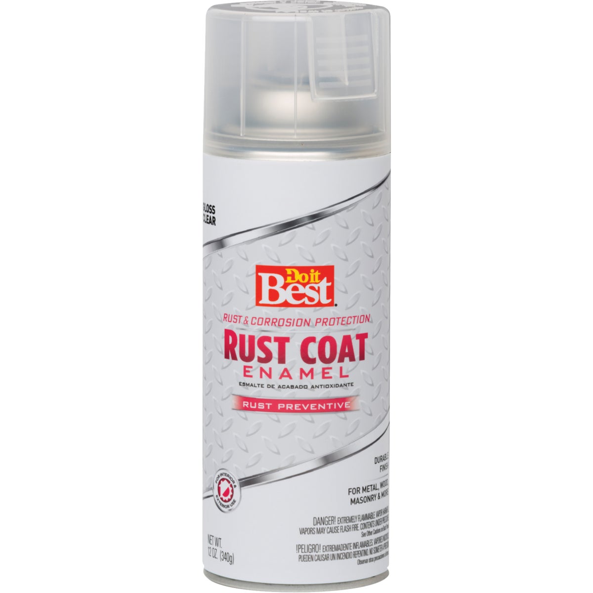 Do it Best Rust Coat Gloss Clear 12 Oz. Anti-Rust Spray Paint