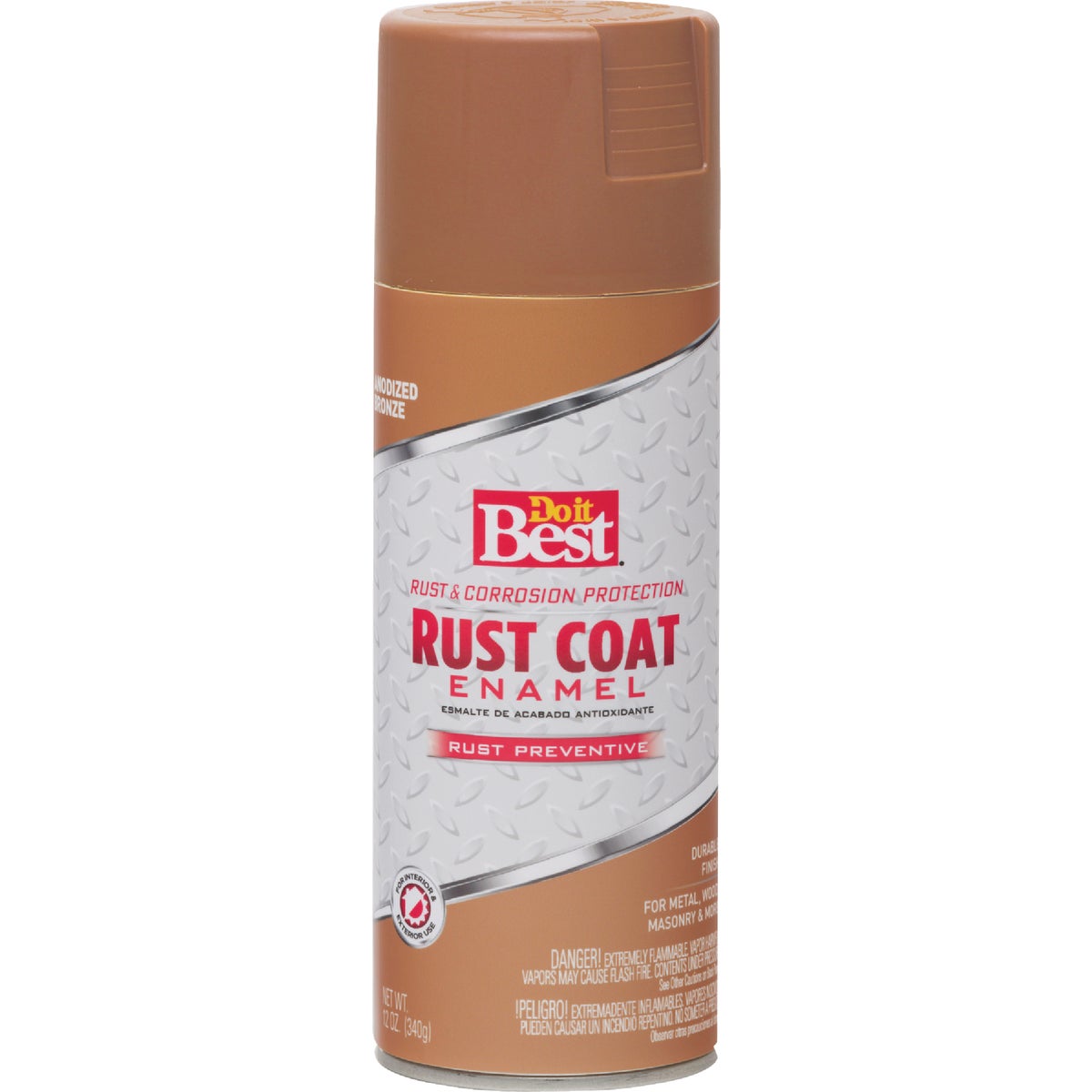 Do it Best Rust Coat Gloss Anodized Bronze 12 Oz. Anti-Rust Spray Paint