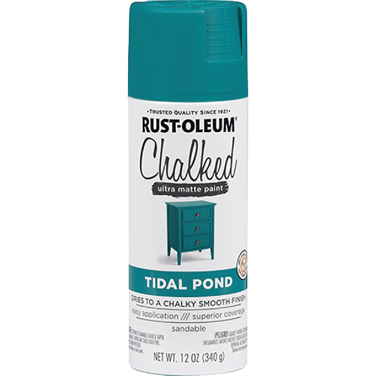 Rust-Oleum Chalked 12 Oz. Ultra Matte Spray Paint, Tidal Pond
