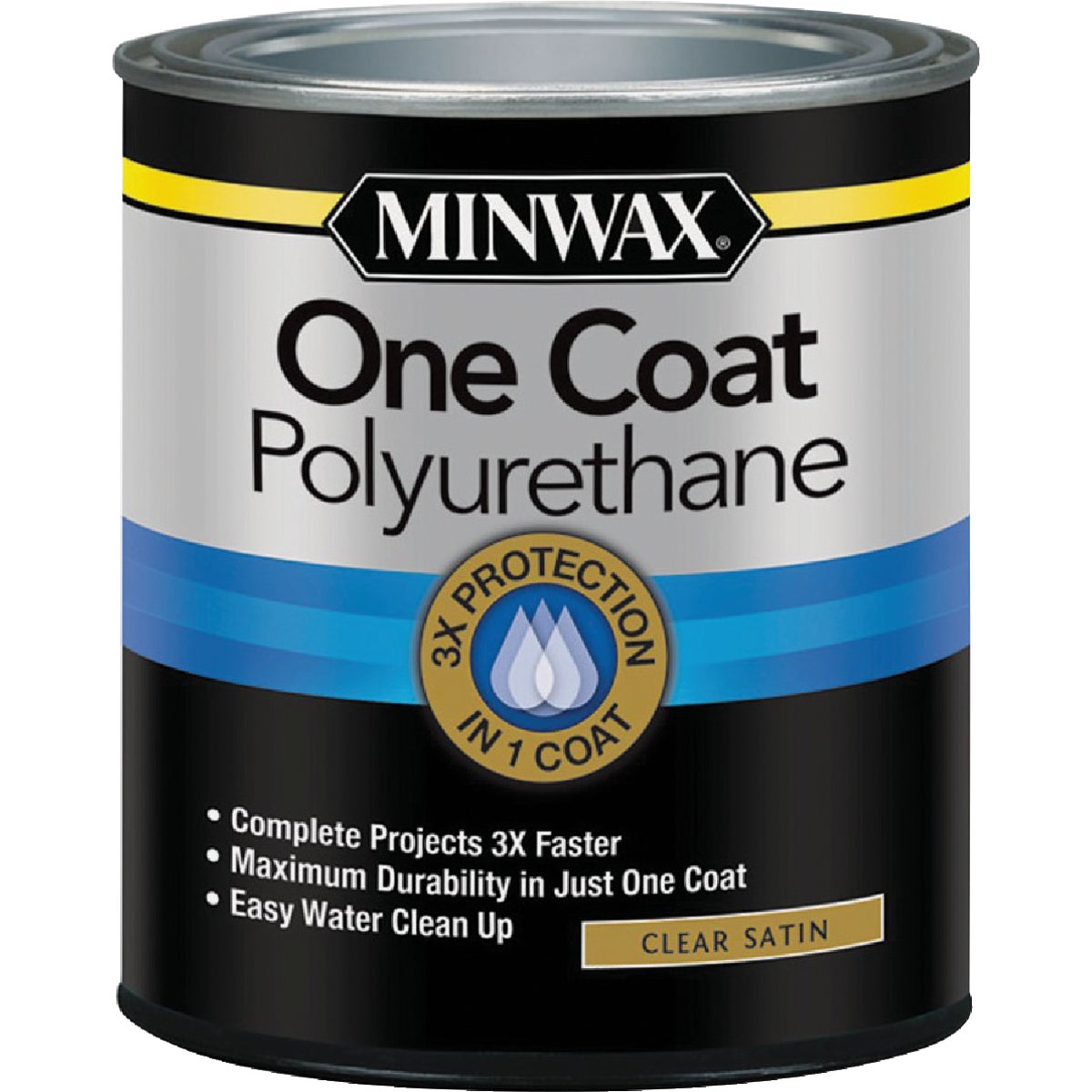 Minwax One Coat 1 Qt. Satin Interior Polyurethane