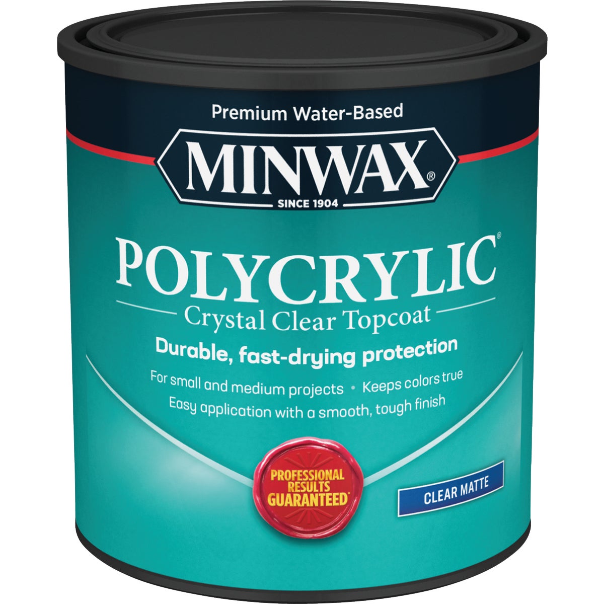Minwax Polycrylic 1 Qt. Matte Water Based Protective Finish