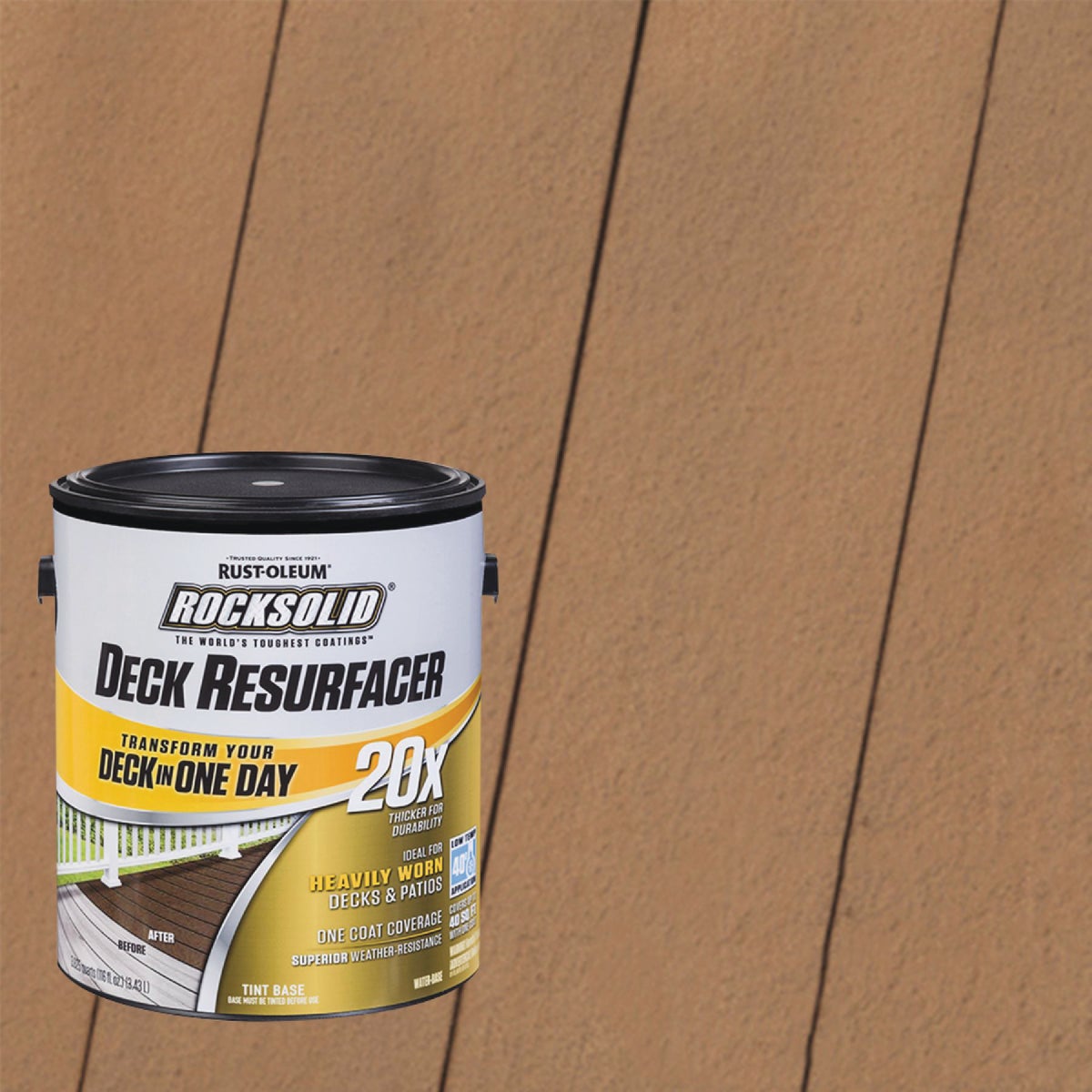 Rust-Oleum RockSolid Tint Base Deck Resurfacer, 1Gal.