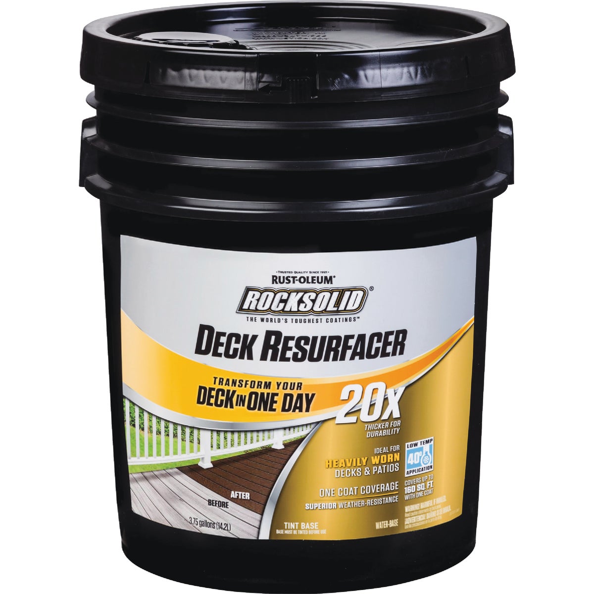 Rust-Oleum RockSolid Tint Base Deck Resurfacer, 4 Gal.