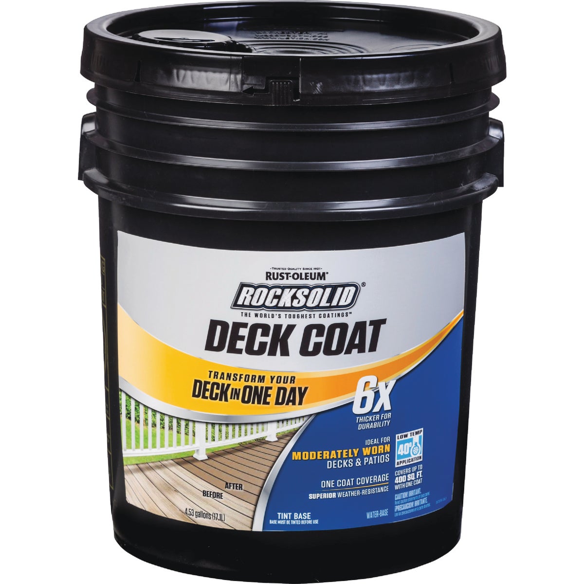 Rust-Oleum RockSolid Tint Base Deck Coat, 5 Gal.