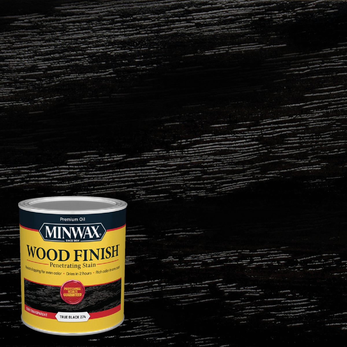 Minwax Wood Finish Penetrating Stain, True Black, 1 Qt.