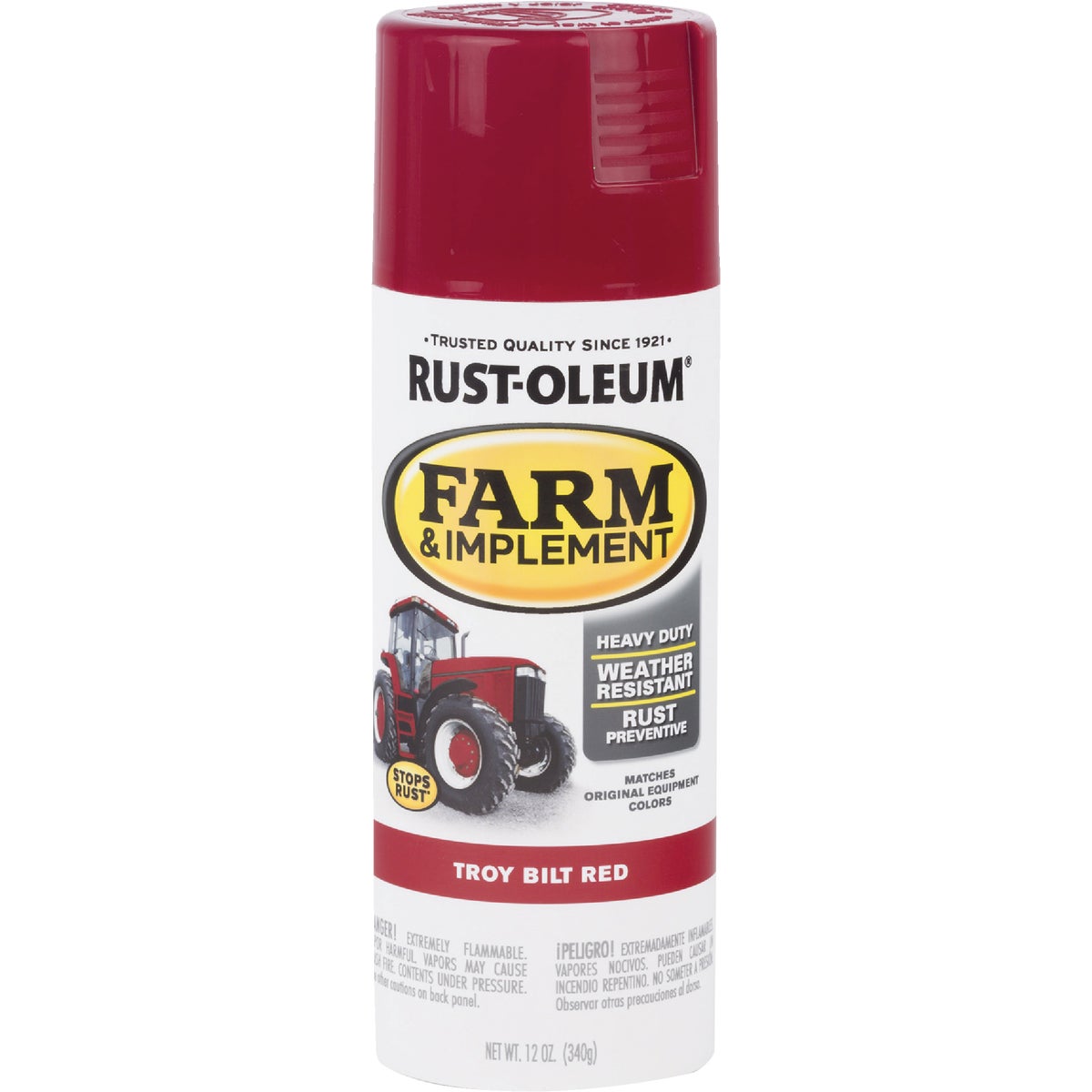 Rust-Oleum 12 Oz. Troy-Bilt Red Farm & Implement Spray Paint