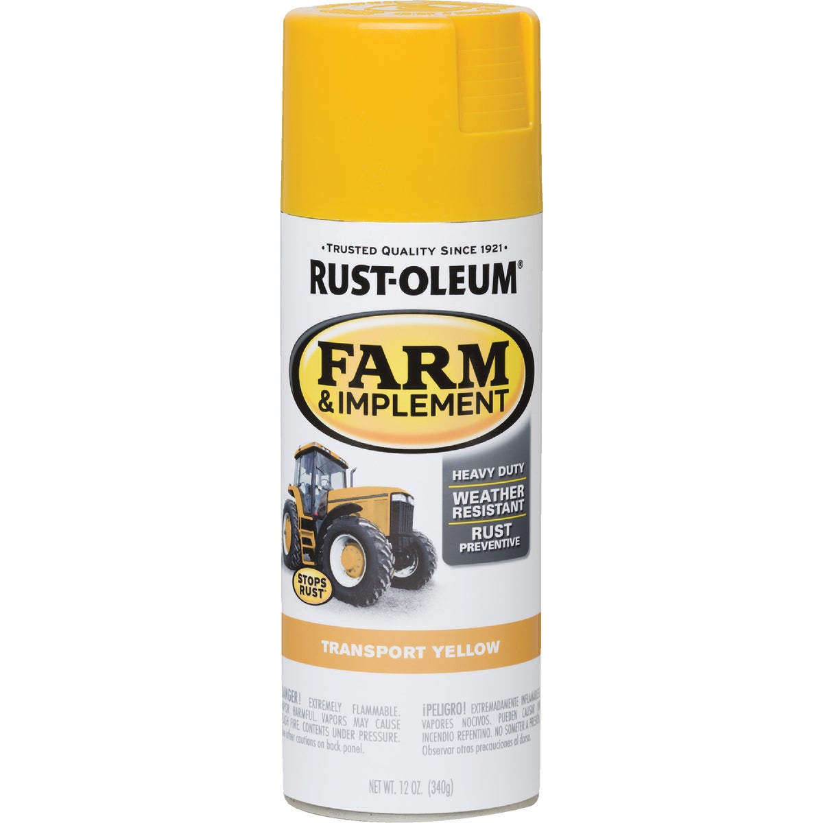 Rust-Oleum 12 Oz. Transport Yellow Farm & Implement Spray Paint