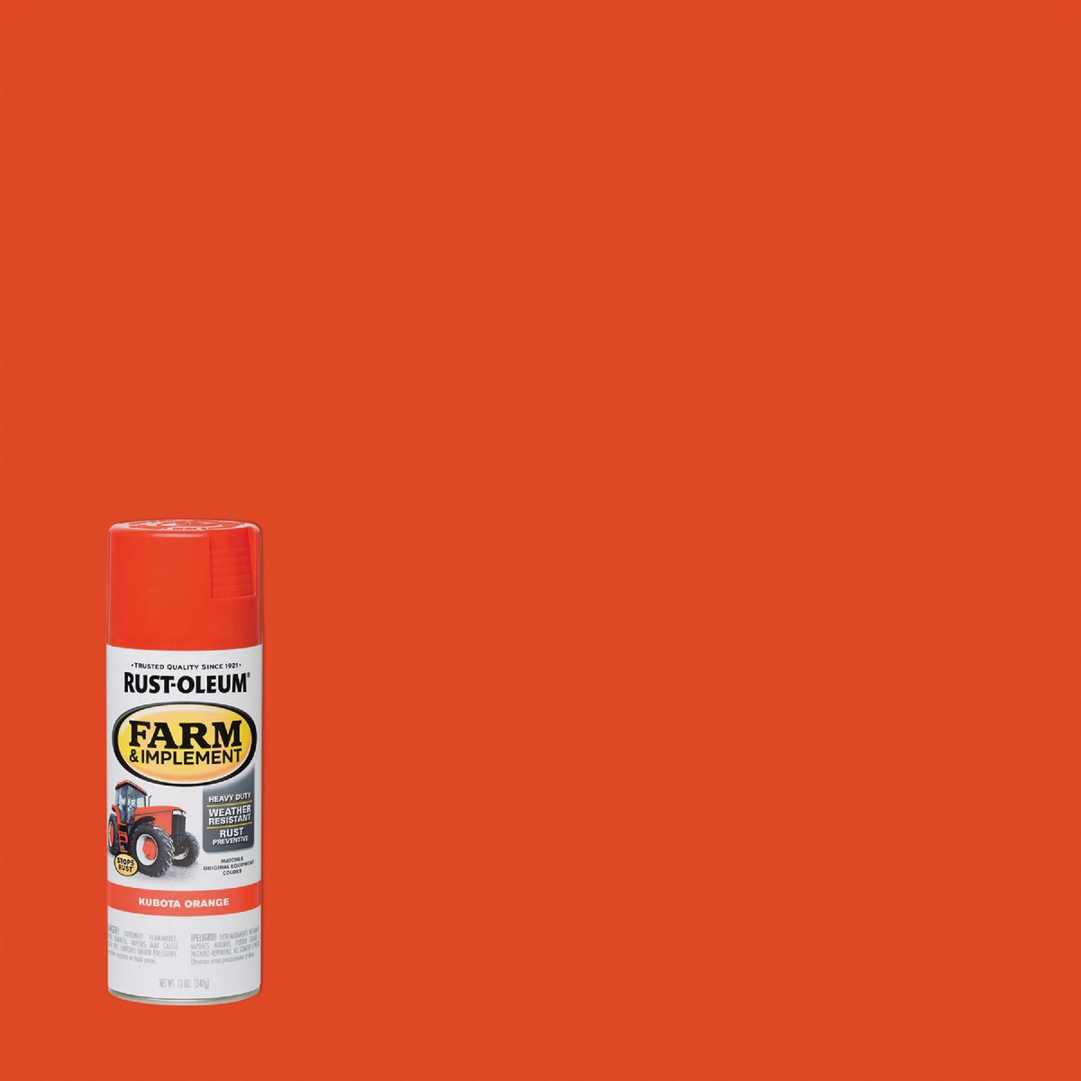 Rust-Oleum 12 Oz. Kubota Orange Farm & Implement Spray Paint