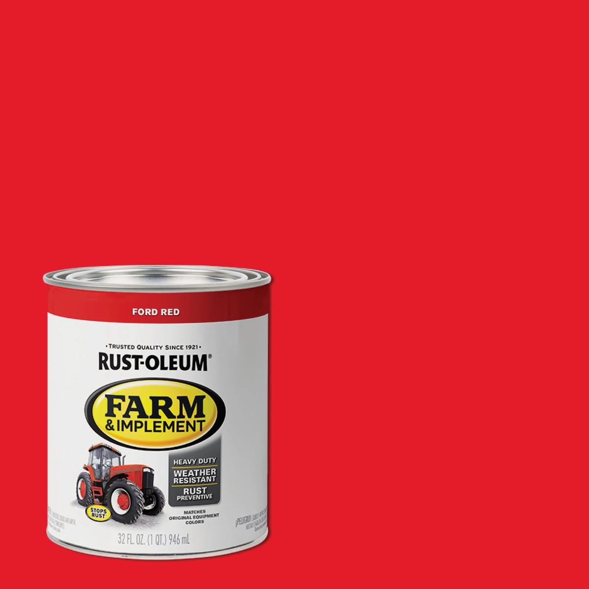 Rust-Oleum 1 Quart Ford Red Gloss Farm & Implement Enamel