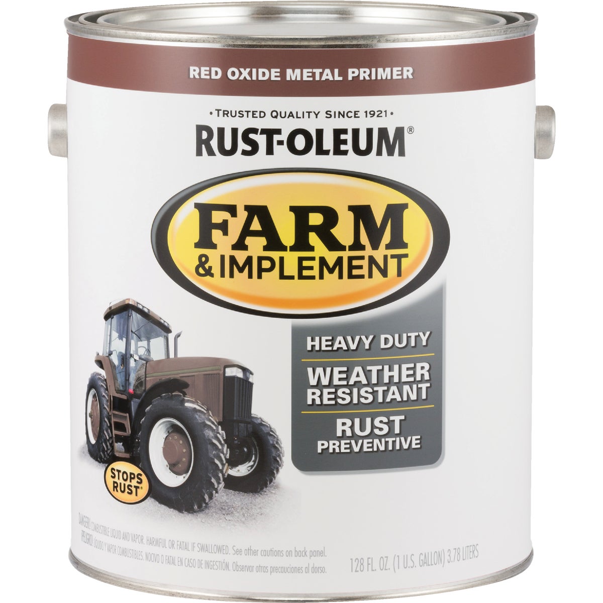 Rust-Oleum 1 Gallon Red Oxide Metal Primer Gloss Farm & Implement Enamel