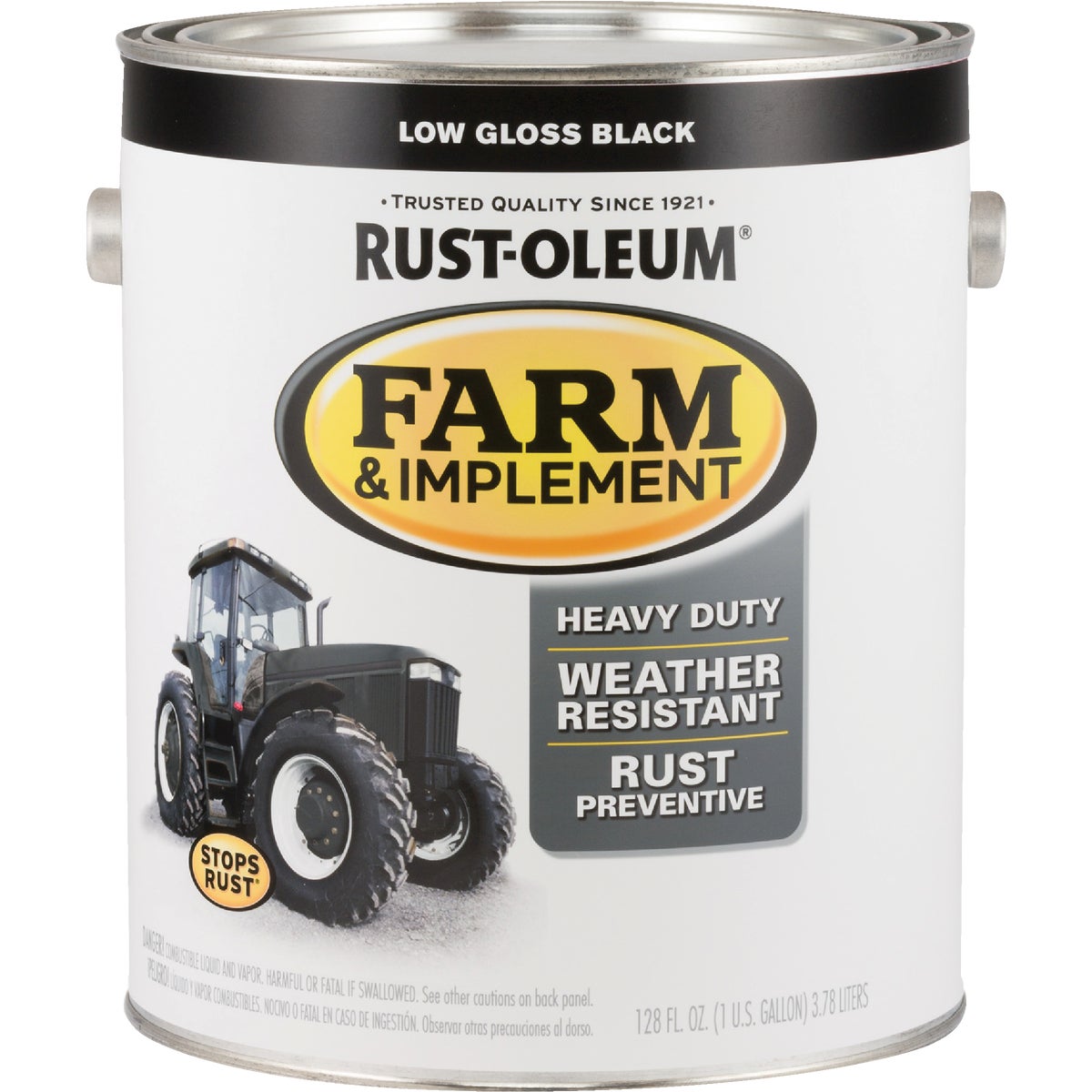 Rust-Oleum 1 Gallon Black Low Gloss Farm & Implement Enamel