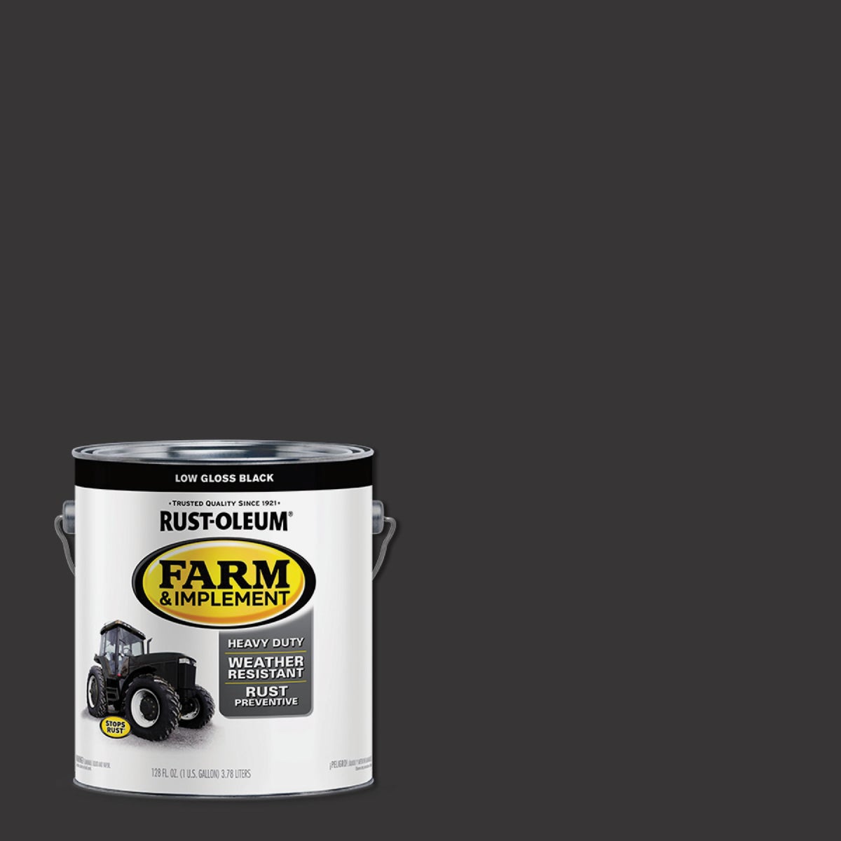 Rust-Oleum 1 Gallon Black Low Gloss Farm & Implement Enamel