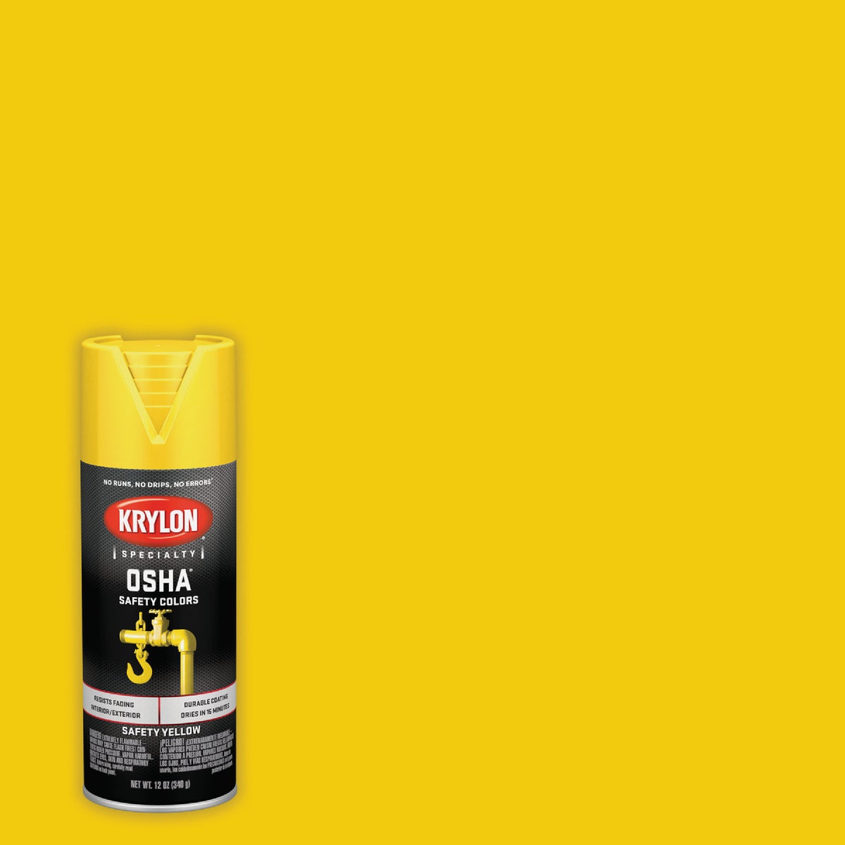 Krylon OSHA 12 Oz. Gloss Spray Paint, Safety Yellow