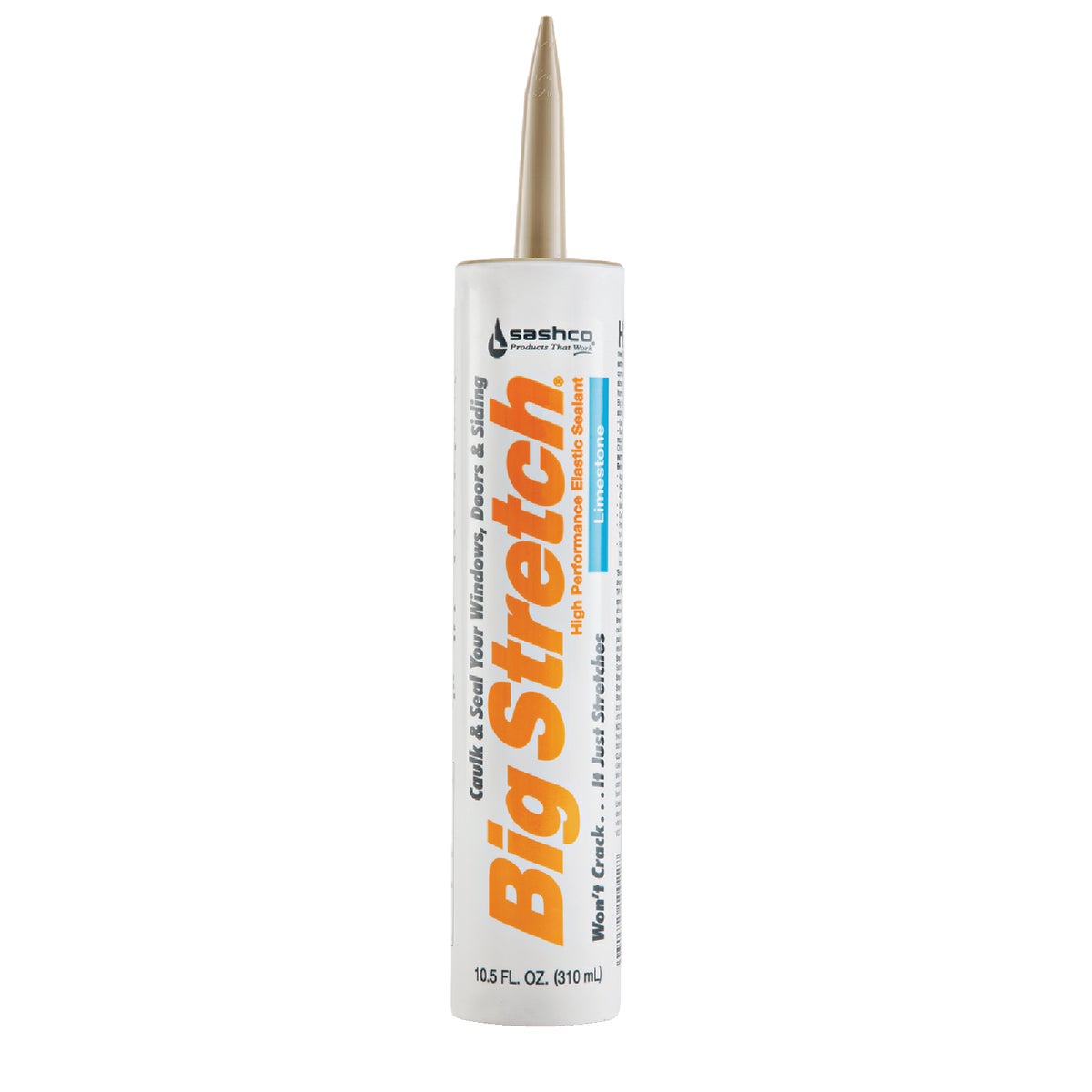 Sashco Big Stretch 10.5 Oz. Acrylic Elastomeric Caulk, Limestone