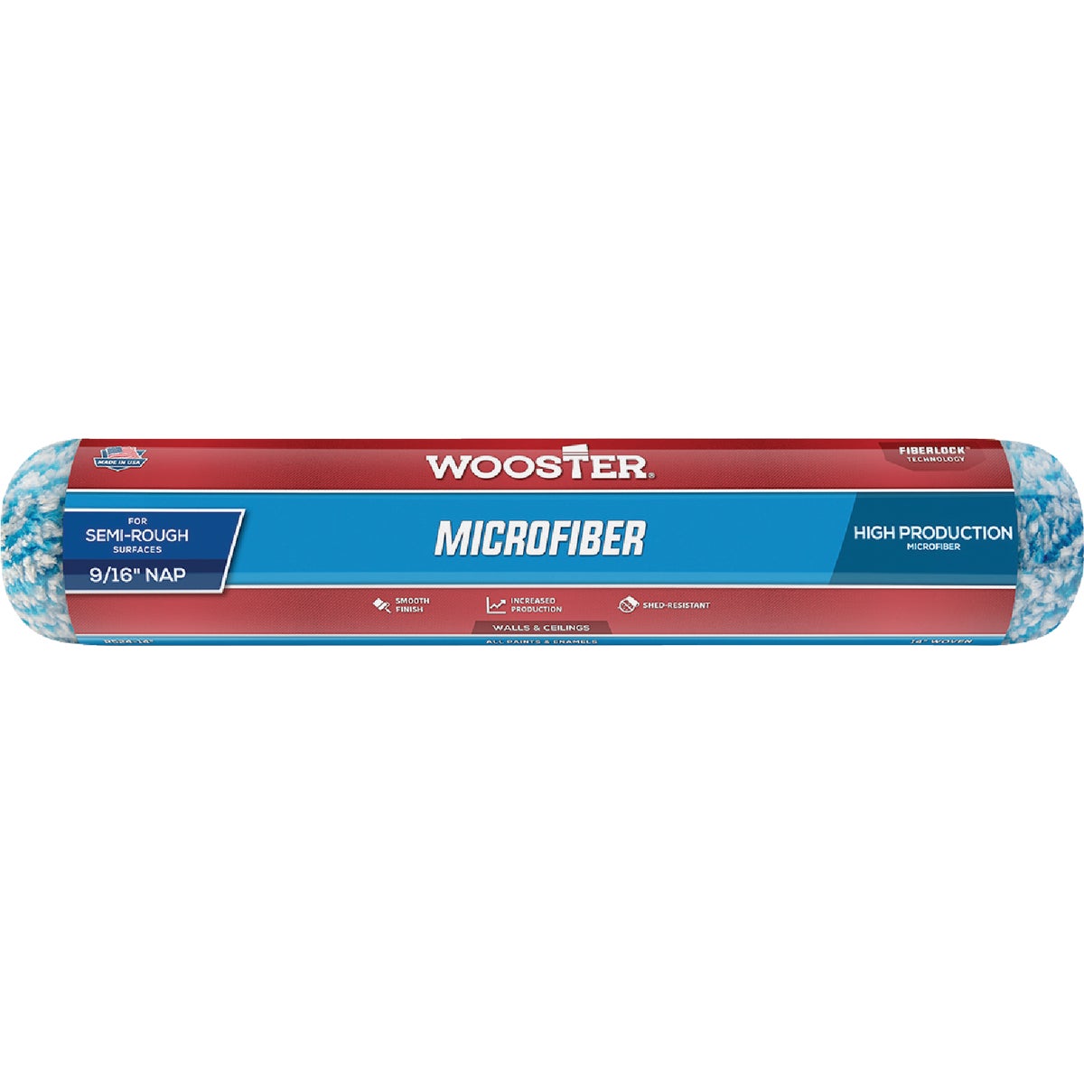 Wooster 14 In. x 9/16 In. Microfiber Roller Cover