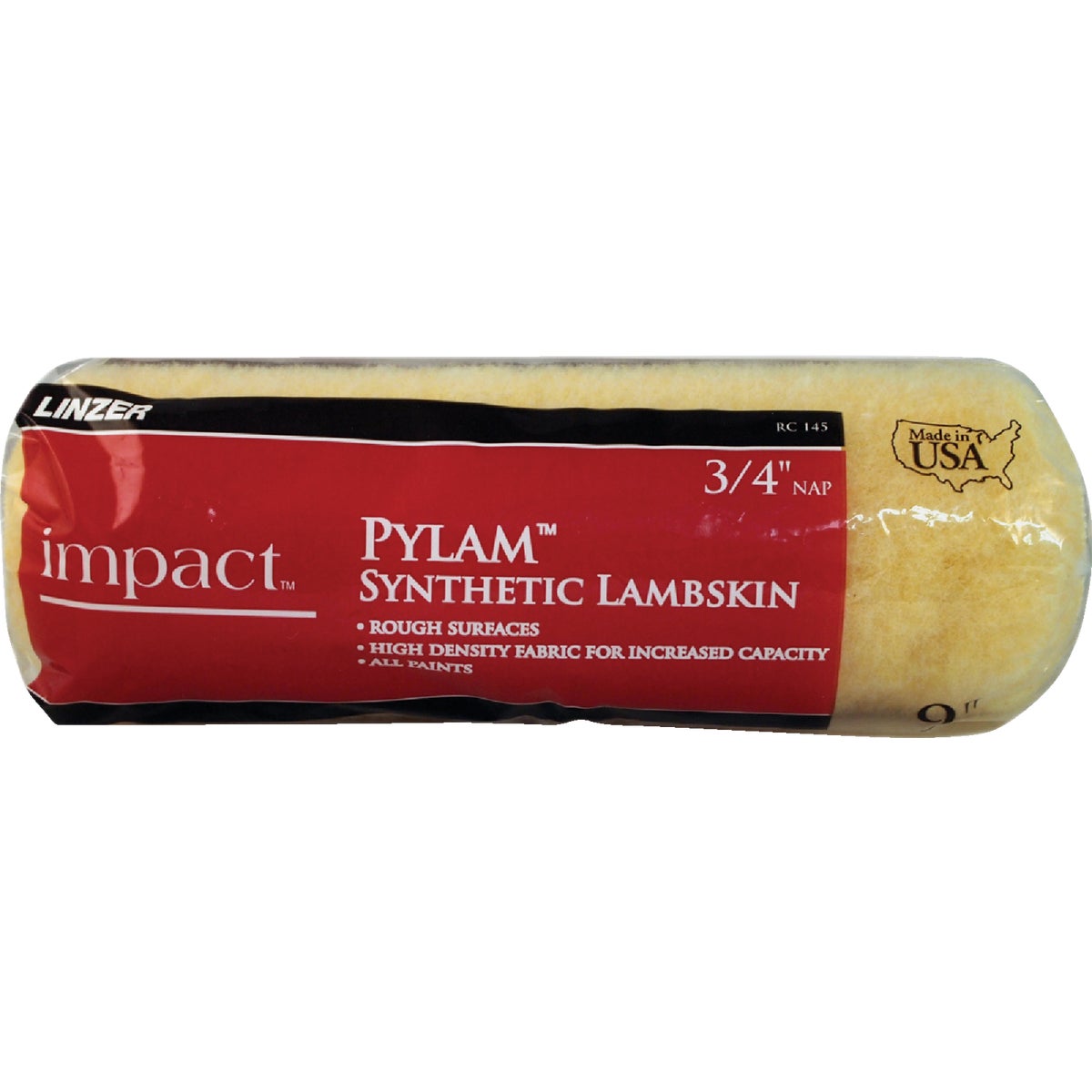 Linzer Impact 9 In. x 3/4 In. Pylam Synthetic Lambskin Roller Cover