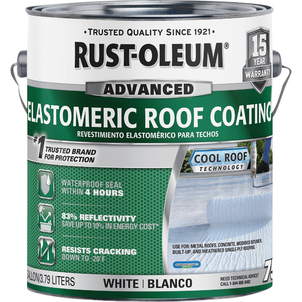 Rust-Oleum 750 1 Gal. 10-Year Elastomeric Roof Coating