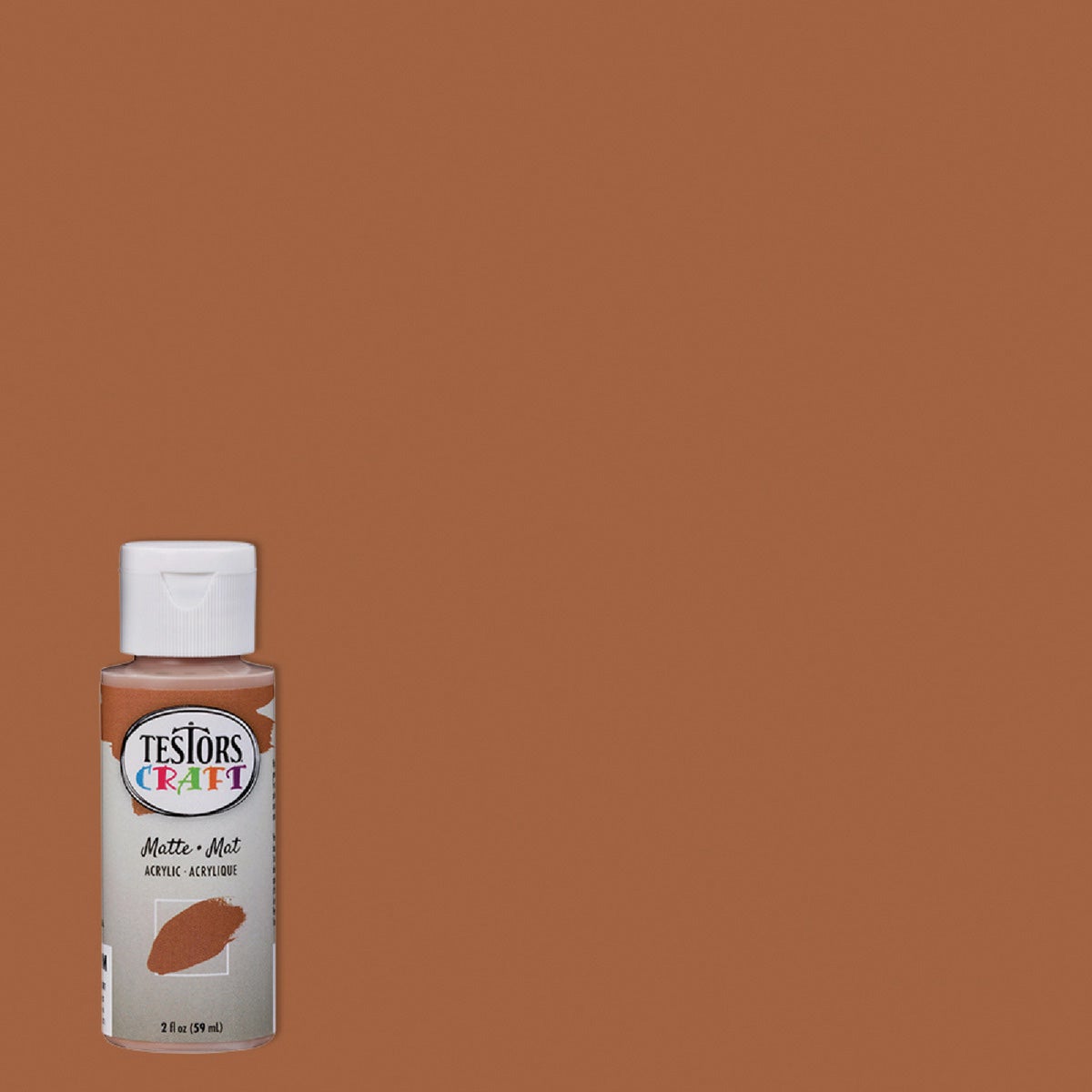 Testors Craft 2 Oz. Matte Coffee Acrylic Paint