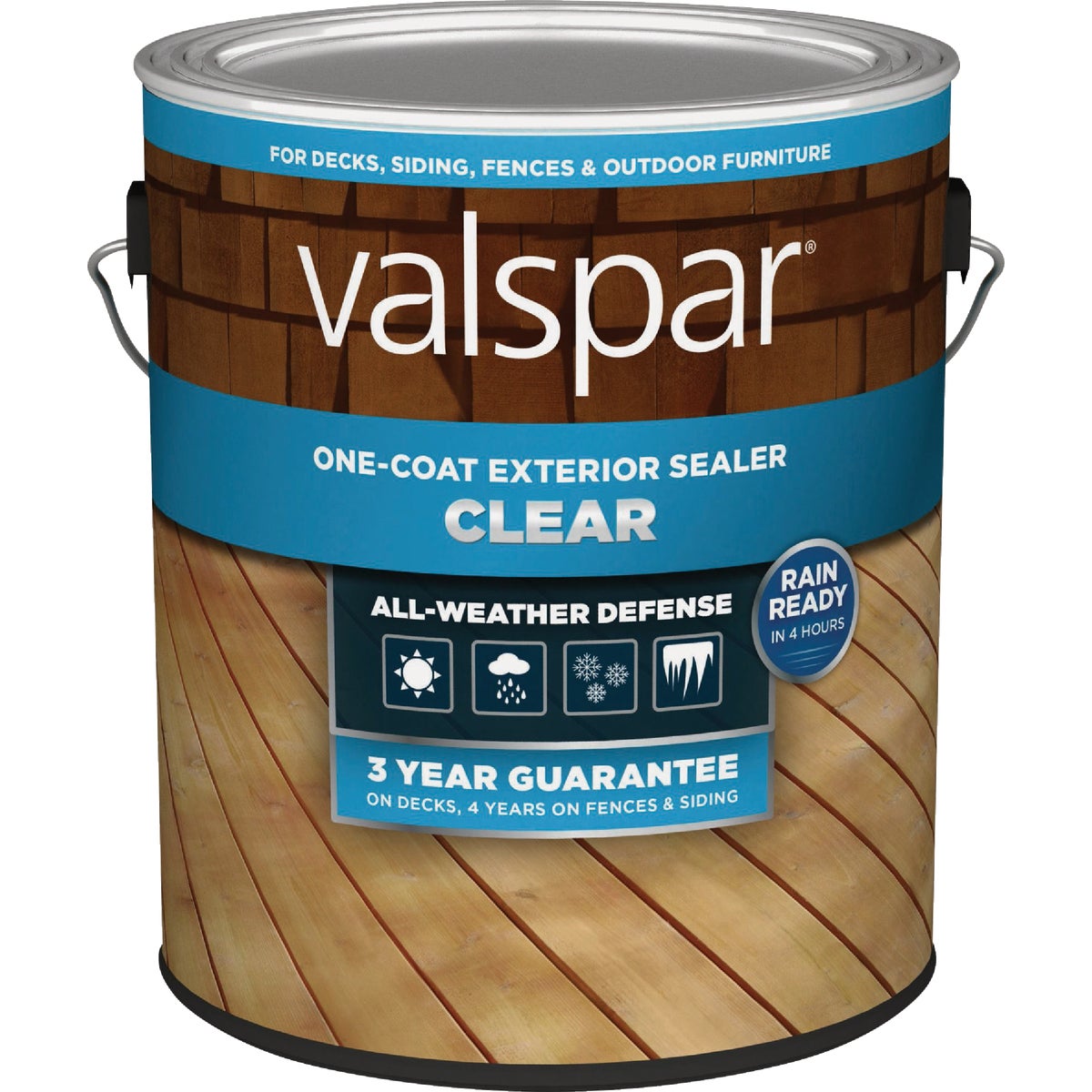 Valspar One-Coat Deck Stain, Clear, 1 Gal.