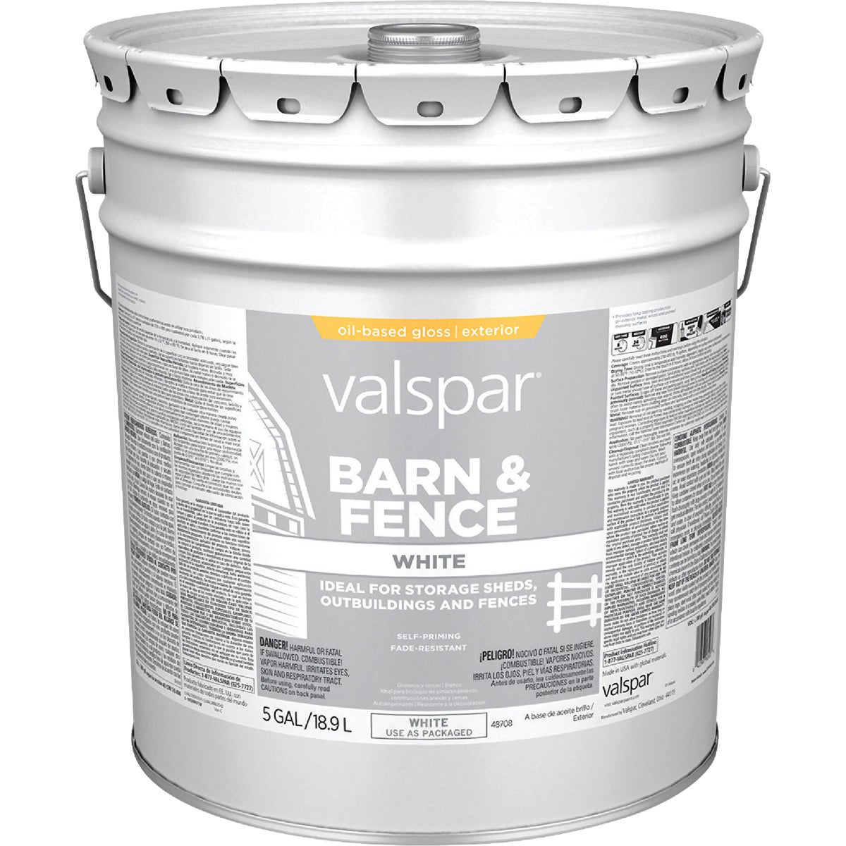 5GAL ALK WHT BARN PAINT