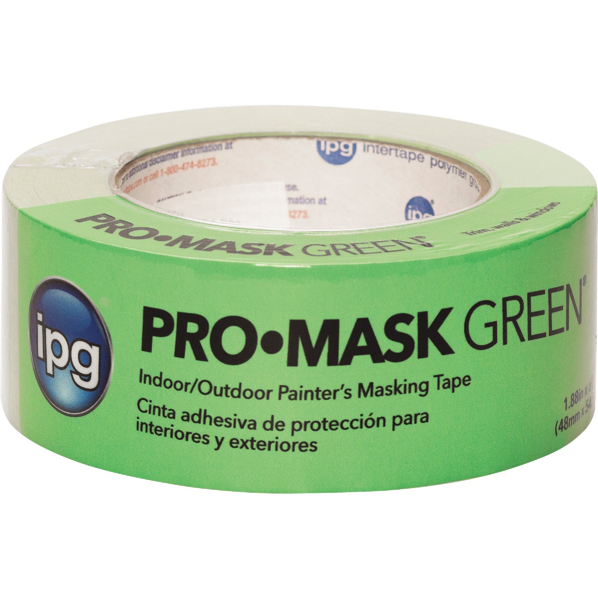 IPG ProMask Green 1.88 In. x 60 Yd. Professional Green Painter's Grade Masking Tape