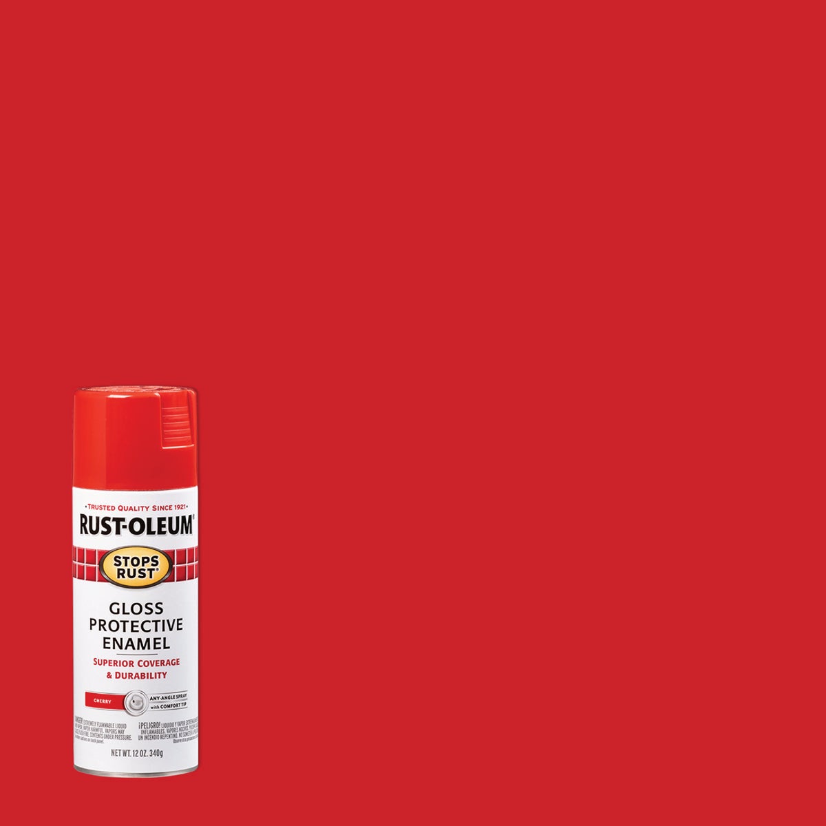 Rust-Oleum Stops Rust 12 Oz. Cherry Gloss Anti-Rust Spray Paint