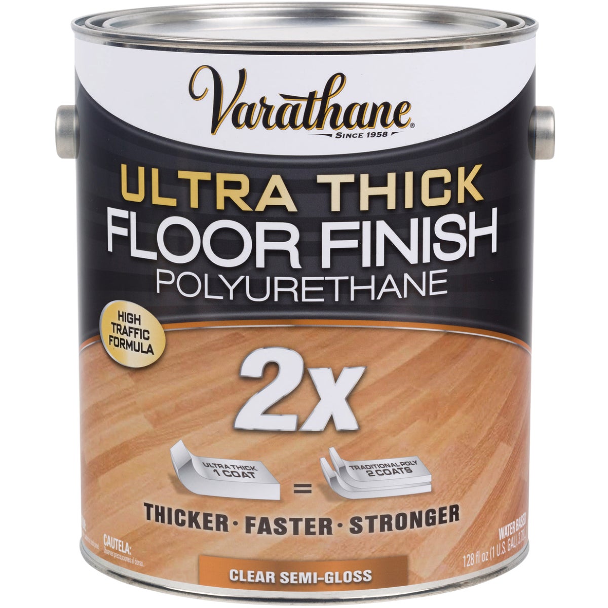 Varathane 1 Gal. Ultra Thick Clear Semi-Gloss Polyurethane Floor Finish