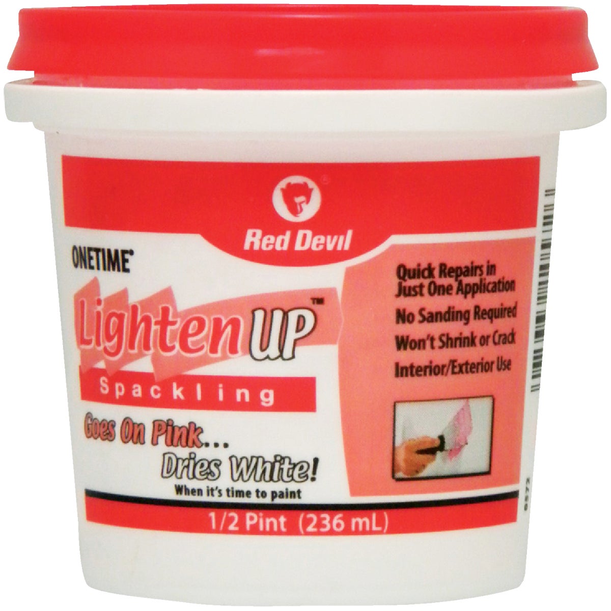 Red Devil Onetime 1/2 Pt. Lightweight Latex Lighten Up Spackling