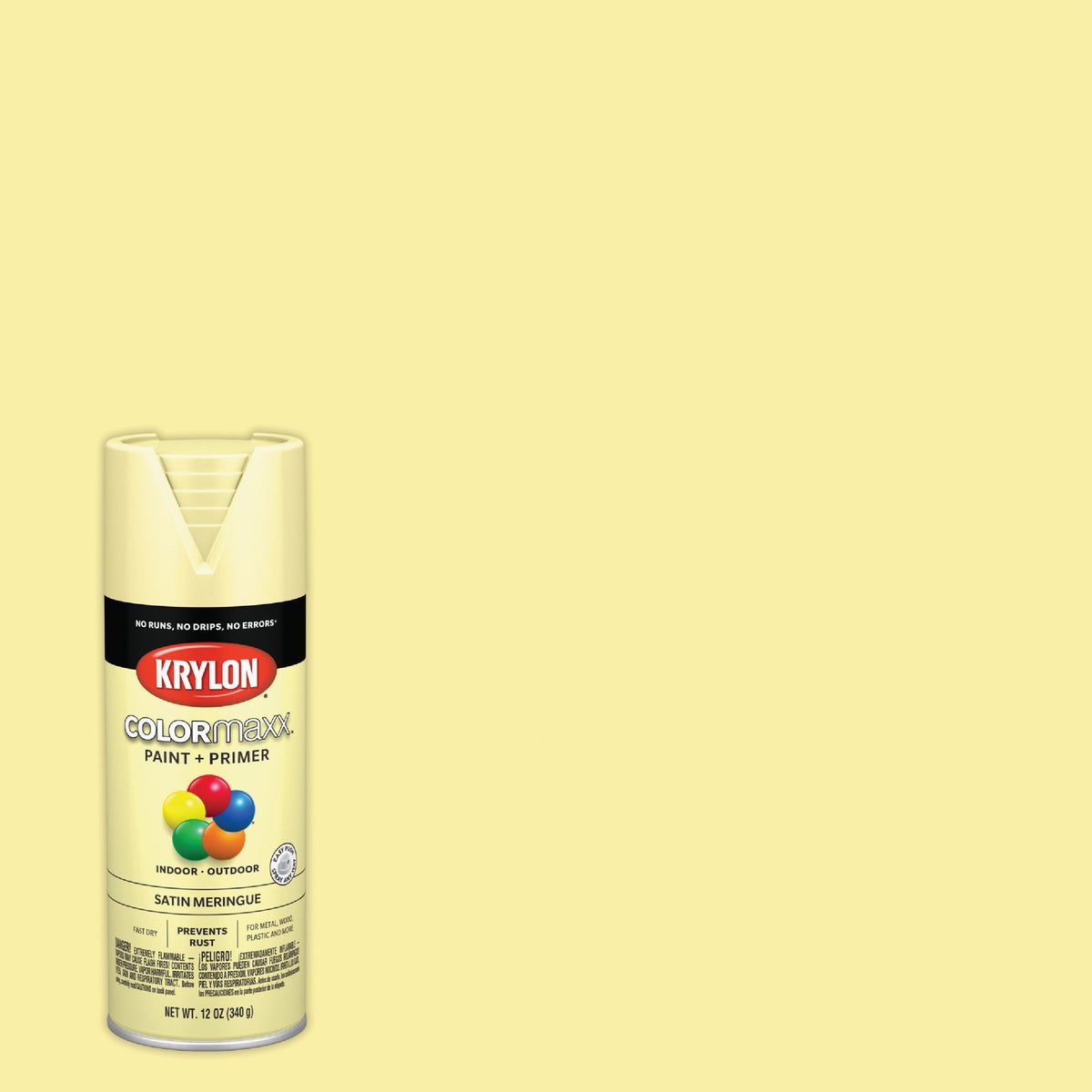 Krylon ColorMaxx 12 Oz. Satin Spray Paint, Meringue