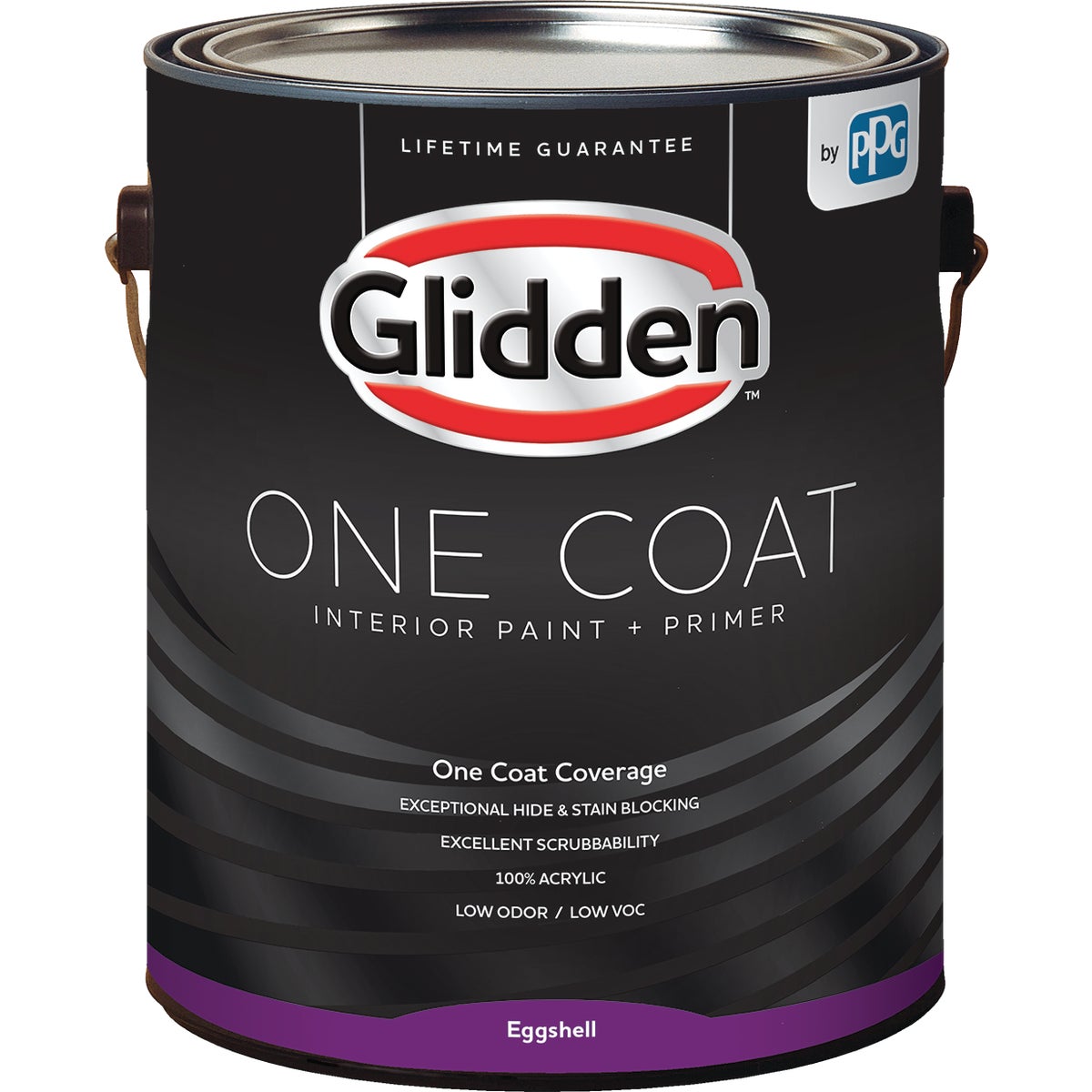 Glidden One Coat Interior Paint + Primer Eggshell White & Pastel Base 1 Gallon
